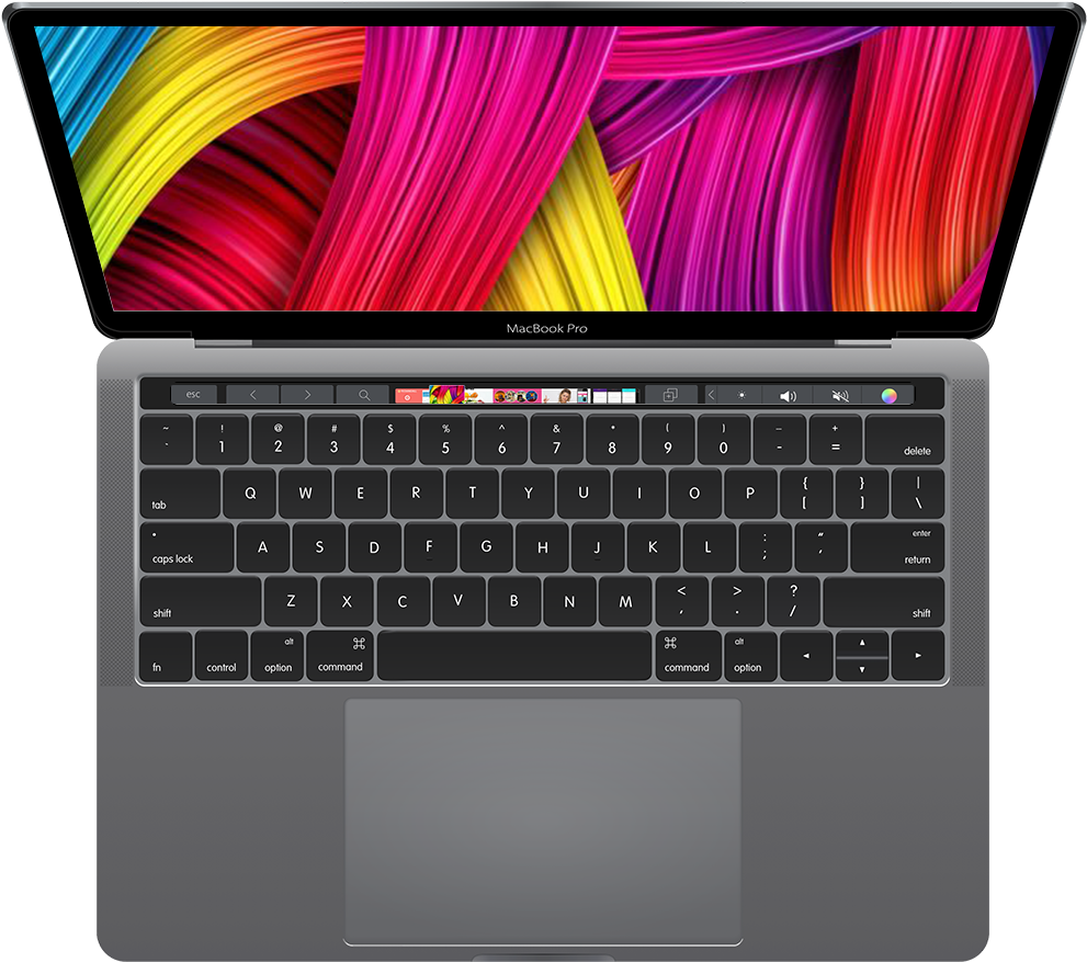 MacBook Pro med åpen skjerm Bakgrunner