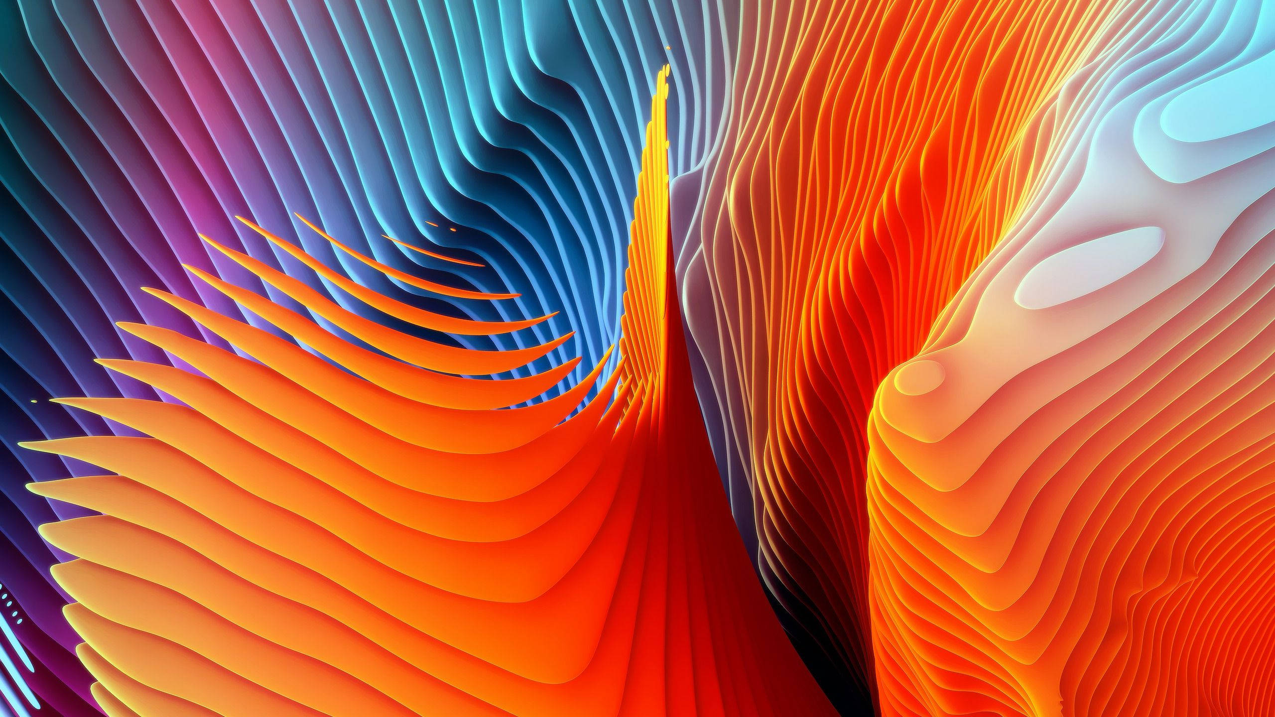 MacBook Pro Oransje Kunst Bakgrunner