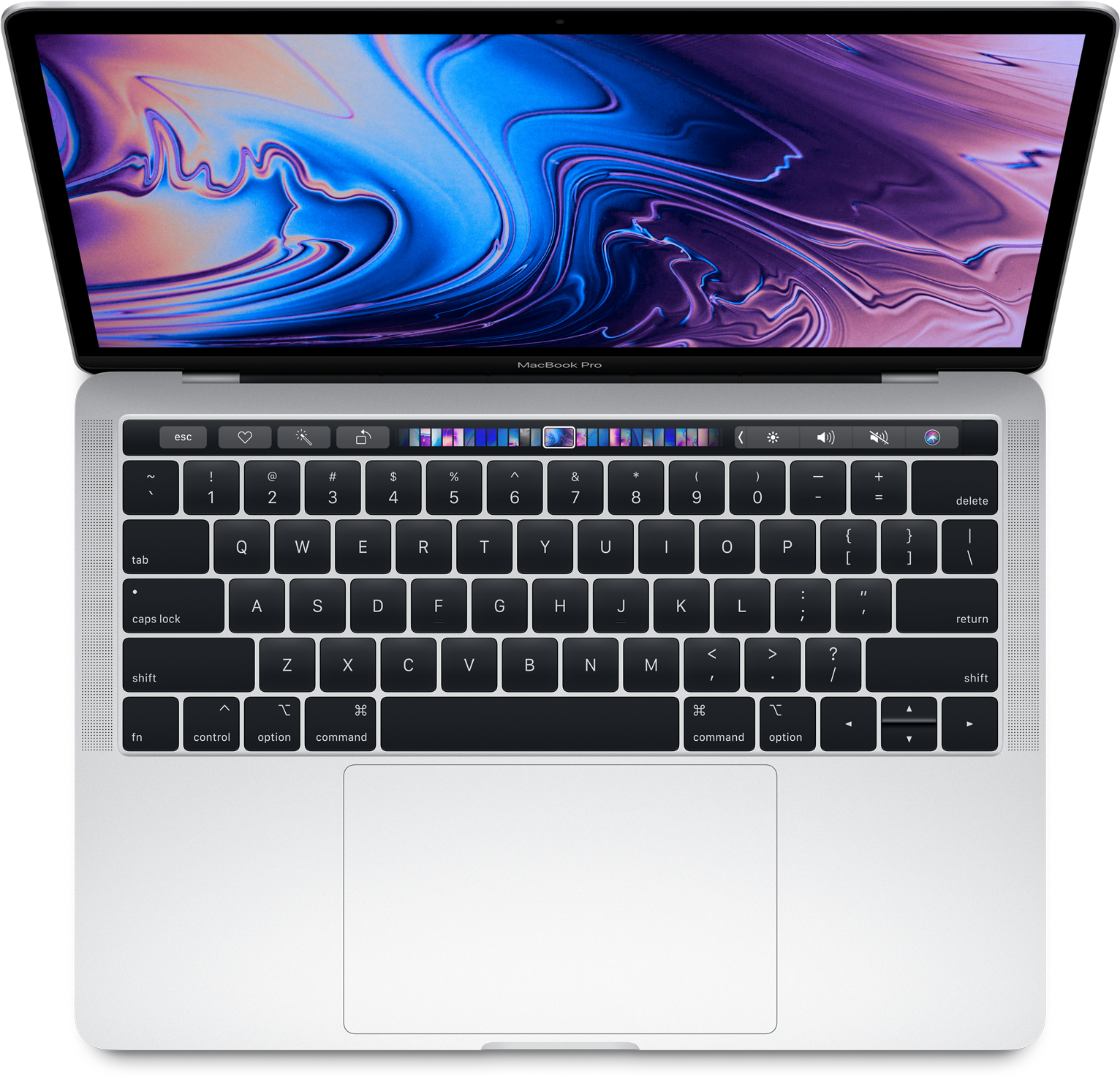 MacBook Pro ovenfra åpen Bakgrunner