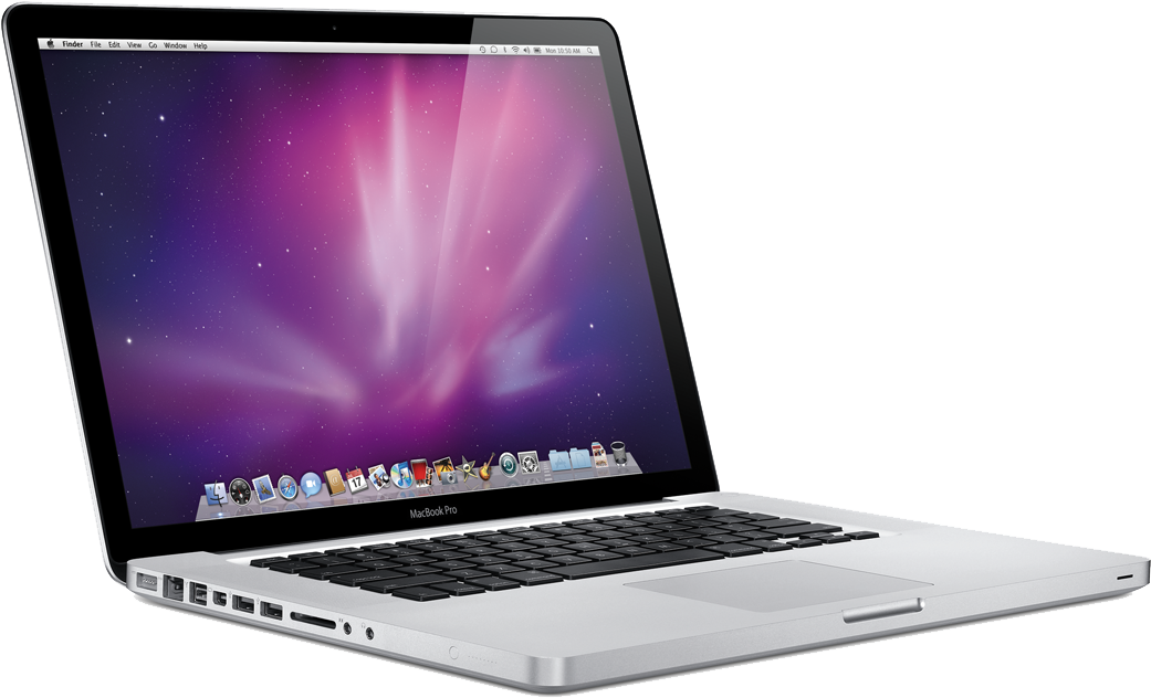 MacBook Pro sett fra siden Bakgrunner