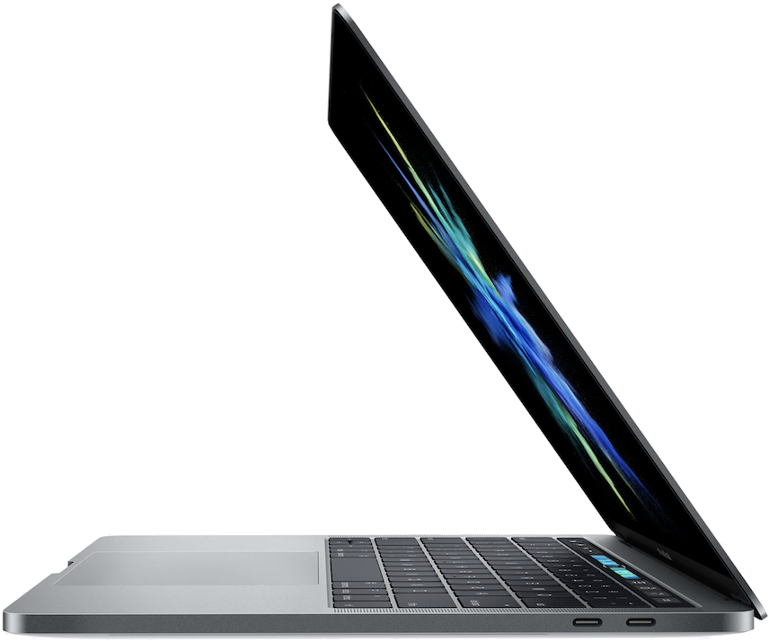 MacBook Pro sett fra siden Bakgrunner