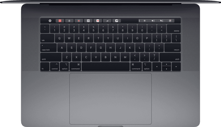 MacBook Pro tastatur sett ovenfra Bakgrunner