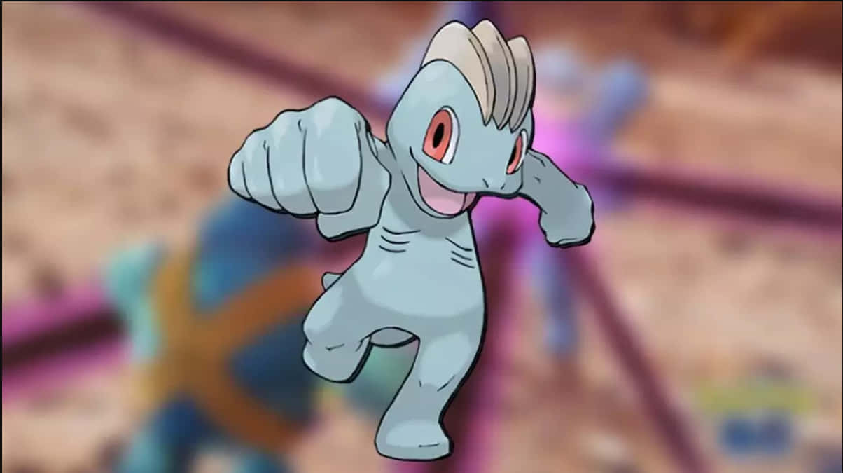 Machop med uskarp bakgrunn Bakgrunner