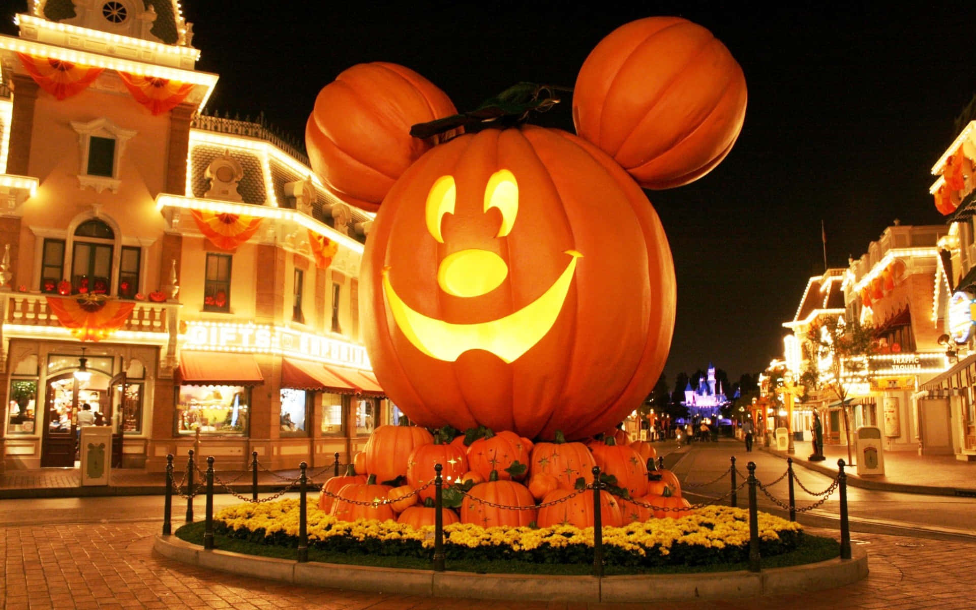 Magisk Disney Halloween-natt Bakgrunner