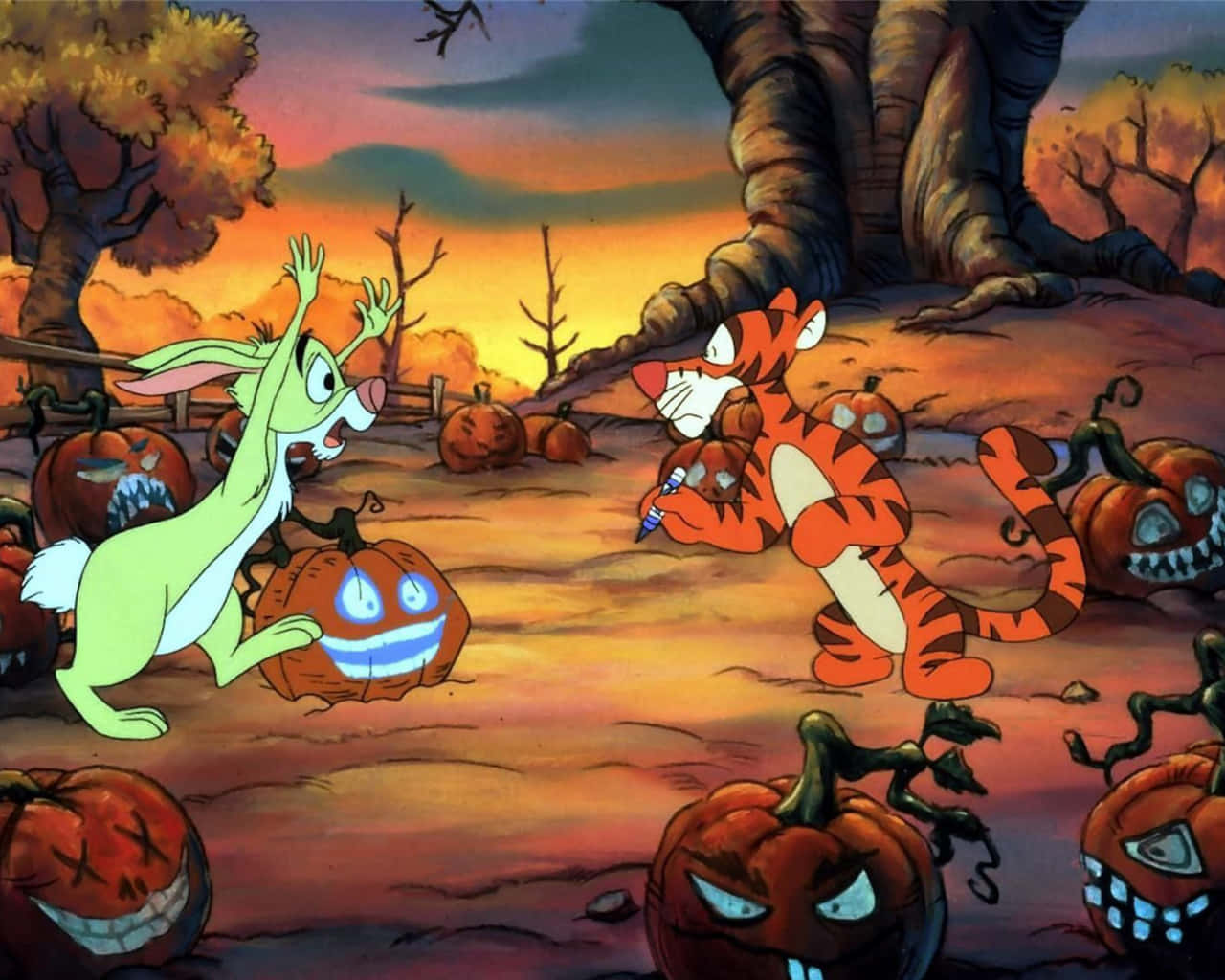 Magisk Disney Halloween-natt Bakgrunner