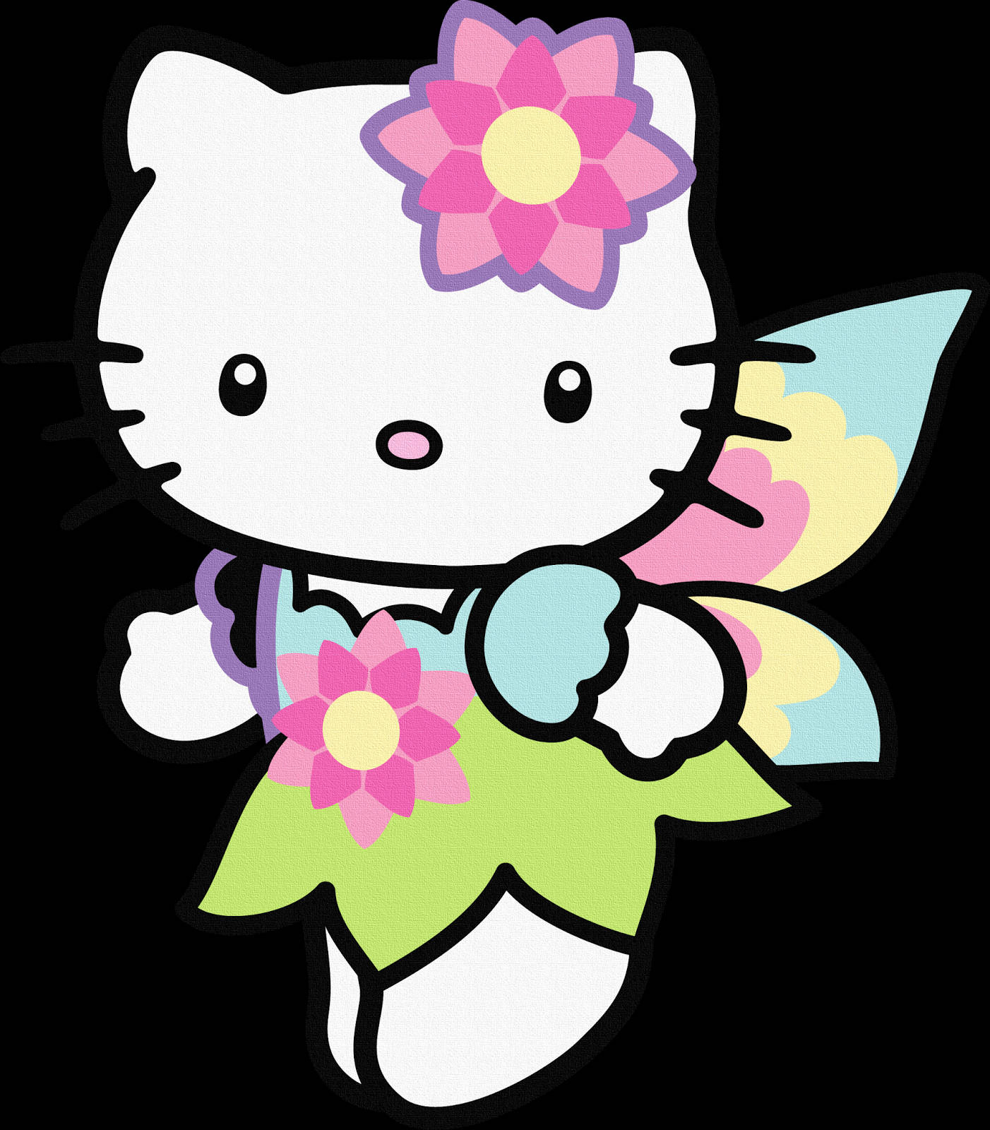 Magisk fe-karikatur Hello Kitty PFP Bakgrunner