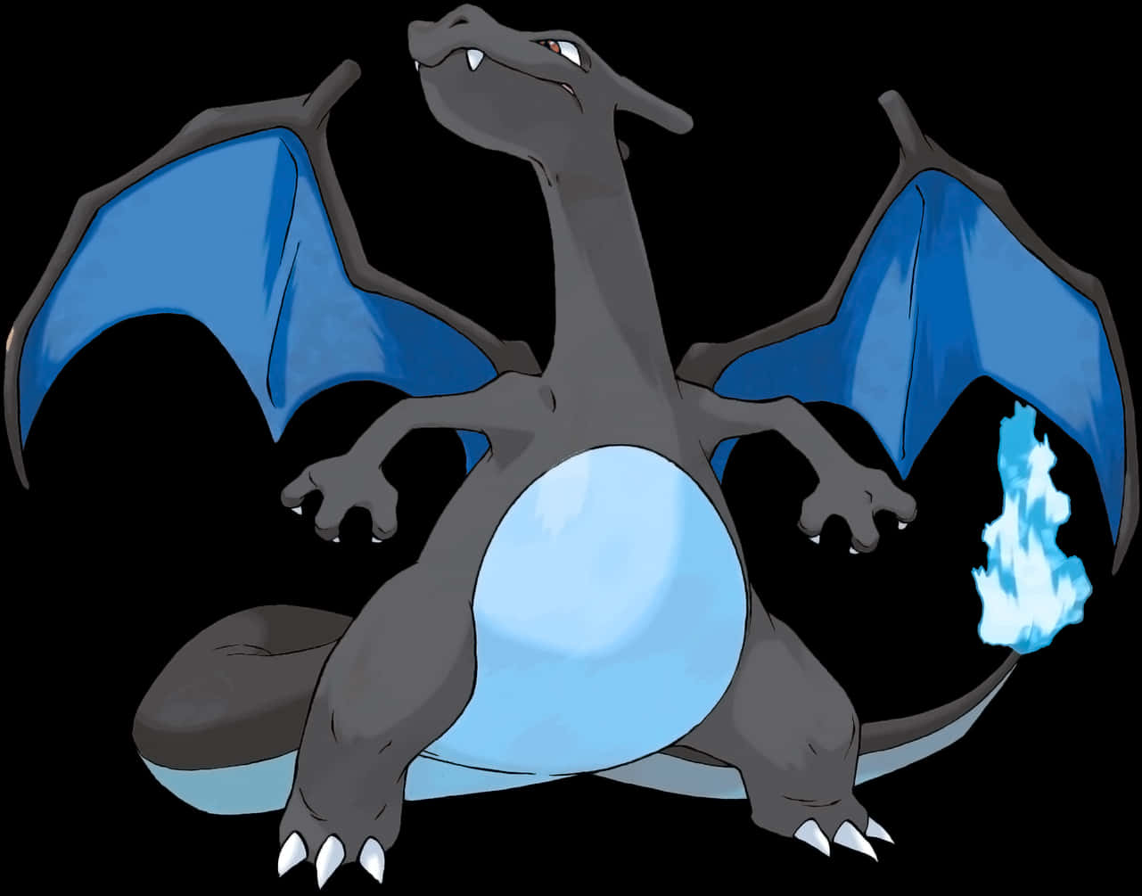 Majestetisk Charizard med flammende hale Bakgrunner