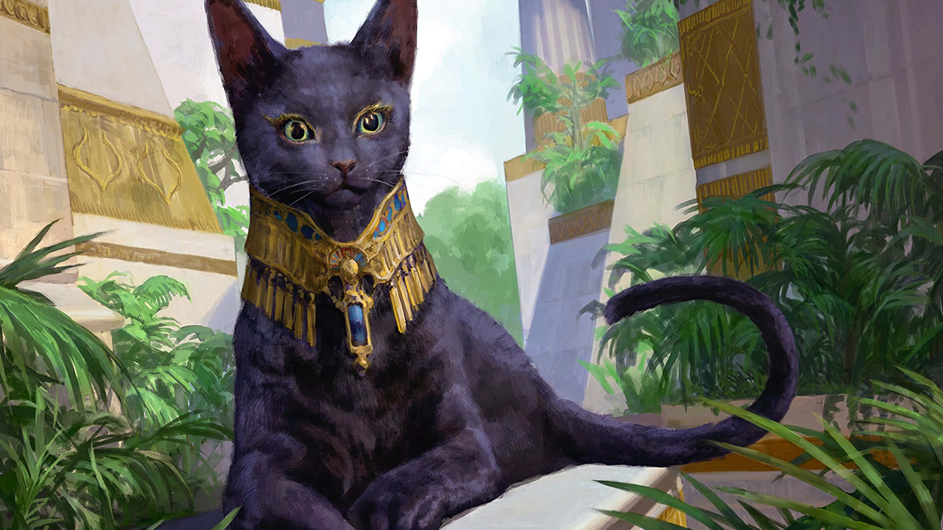 Majestetisk egyptisk katt Bakgrunner