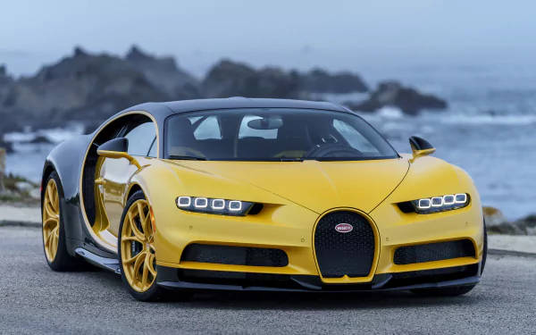 Gul Bugatti Chiron 4k