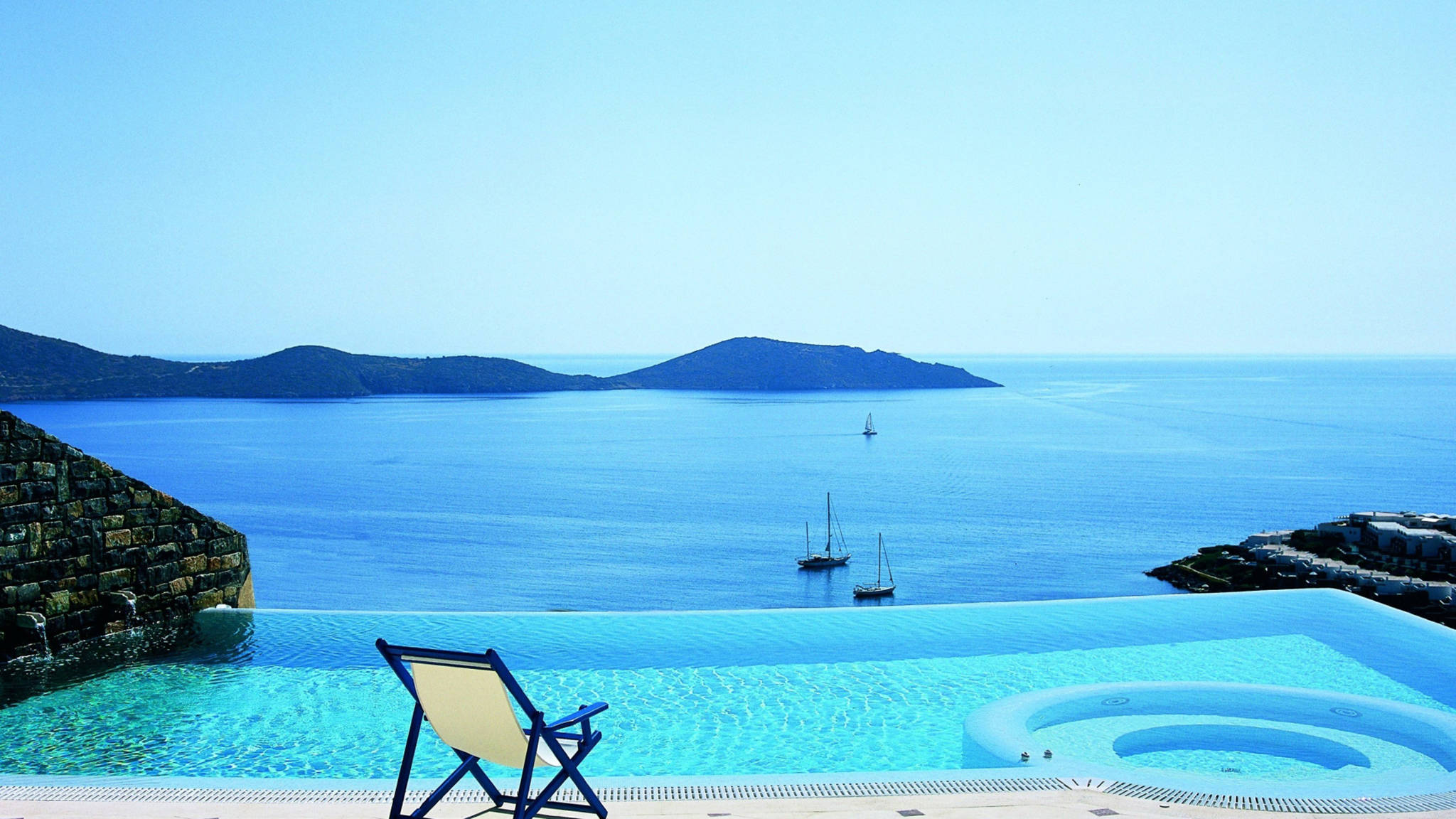 Majestetisk havutsikt fra Kreta, Hellas Bakgrunner