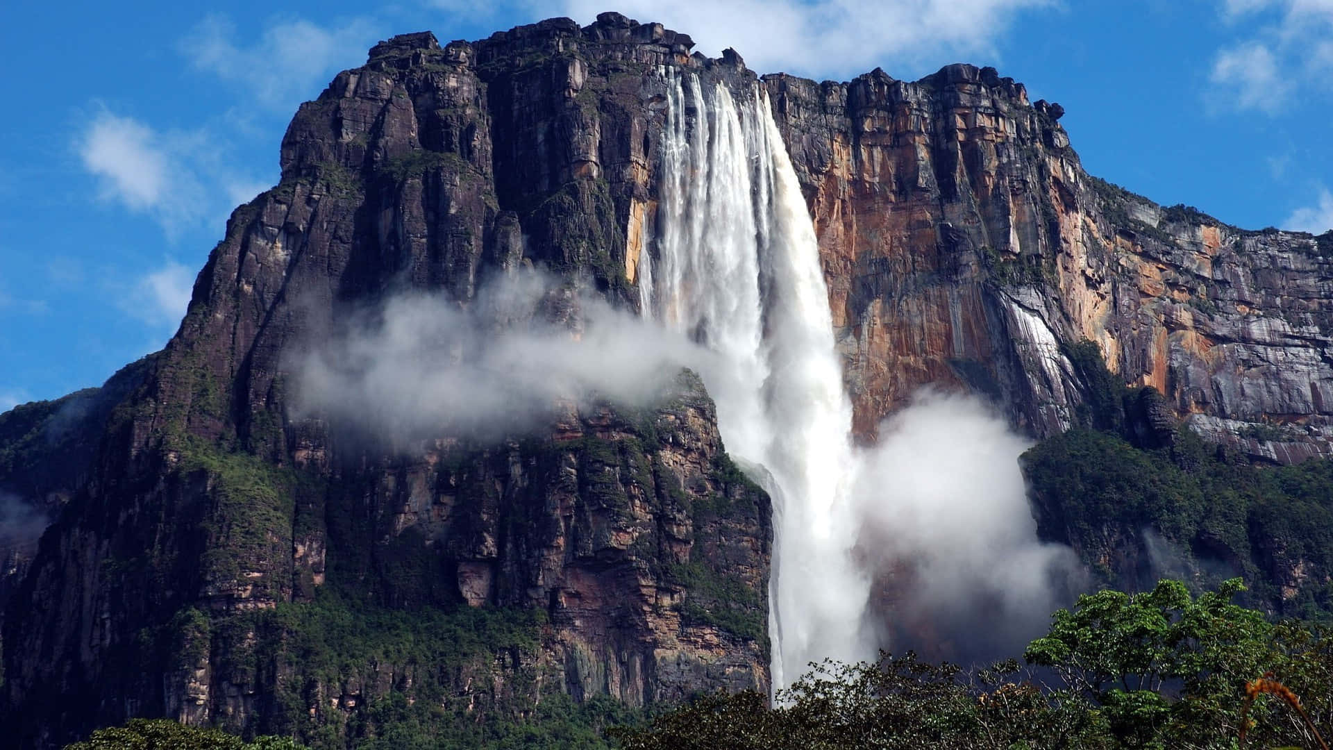 Majestetisk utsikt over Angel Falls Bakgrunner