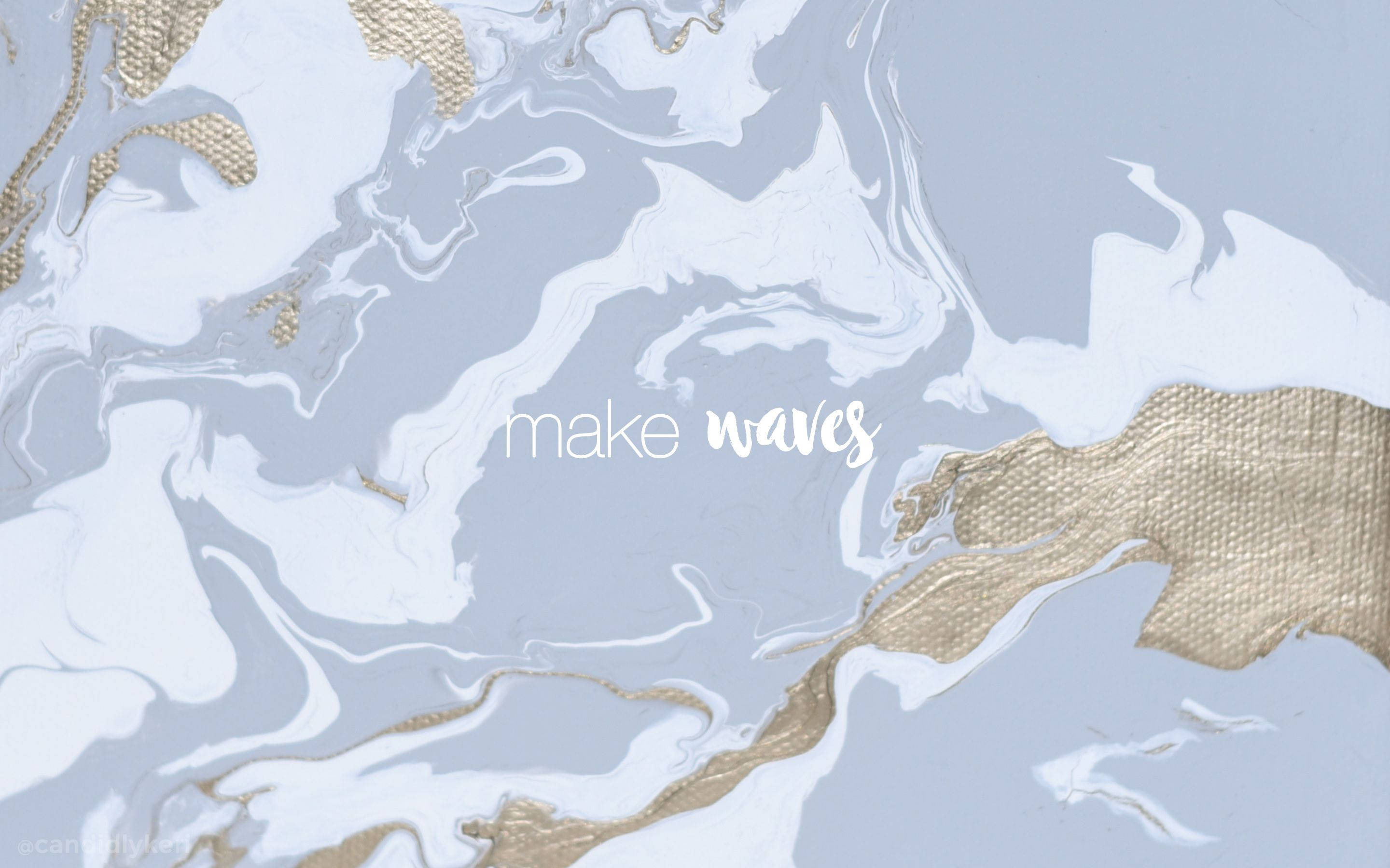 Make Waves Estetisk Mac Bakgrunner