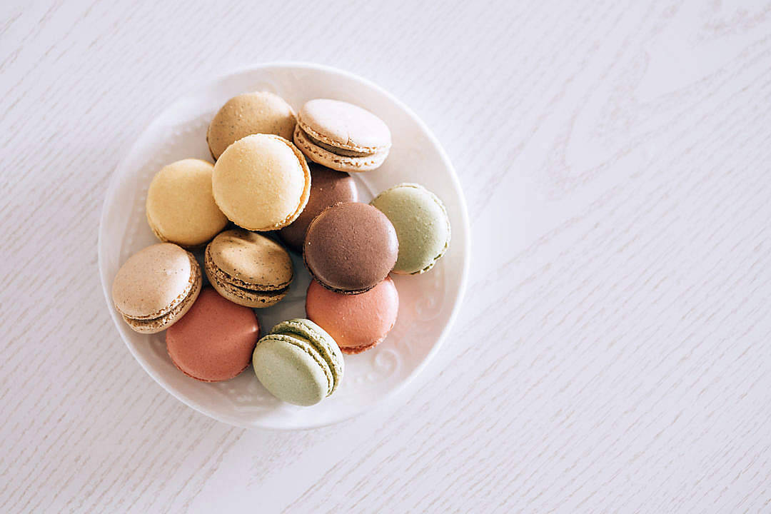 Makroner i pastellrosa estetikk Bakgrunner