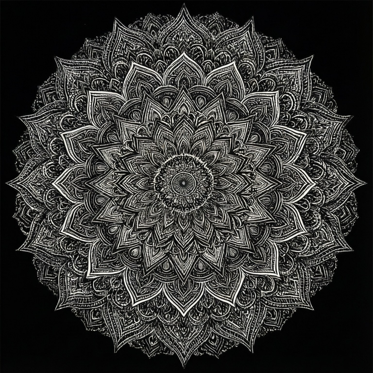Mandala Svart Hvitt Bakgrunner