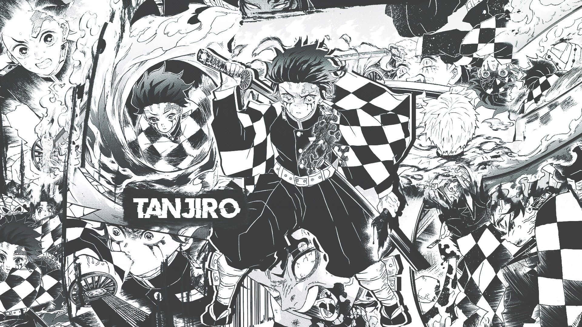 Manga Demon Slayer Tanjiro Bakgrunner