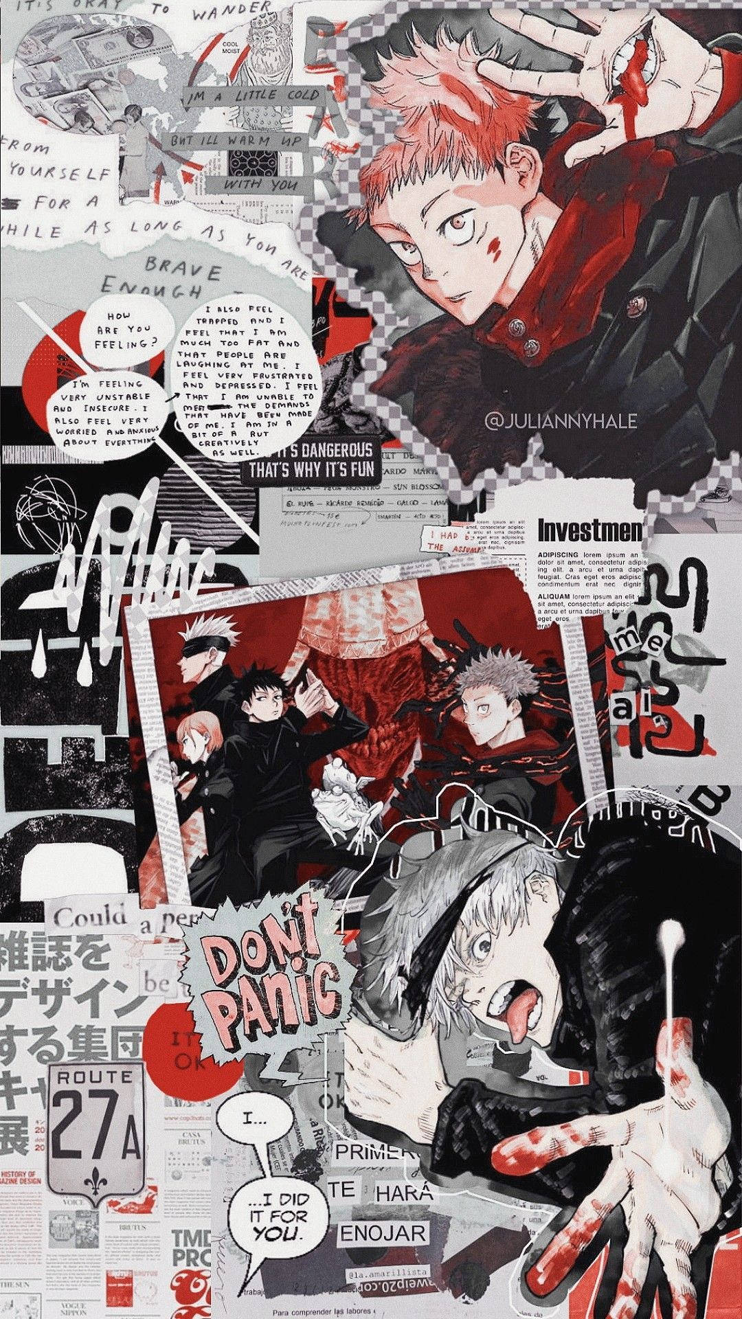 Manga iPhone Jujutsu Kaisen Bakgrunner