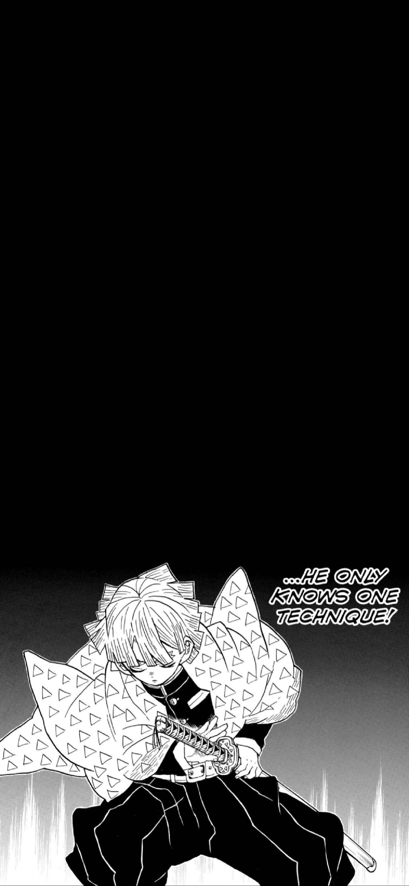 Manga iPhone Zenitsu Agatsuma Bakgrunner
