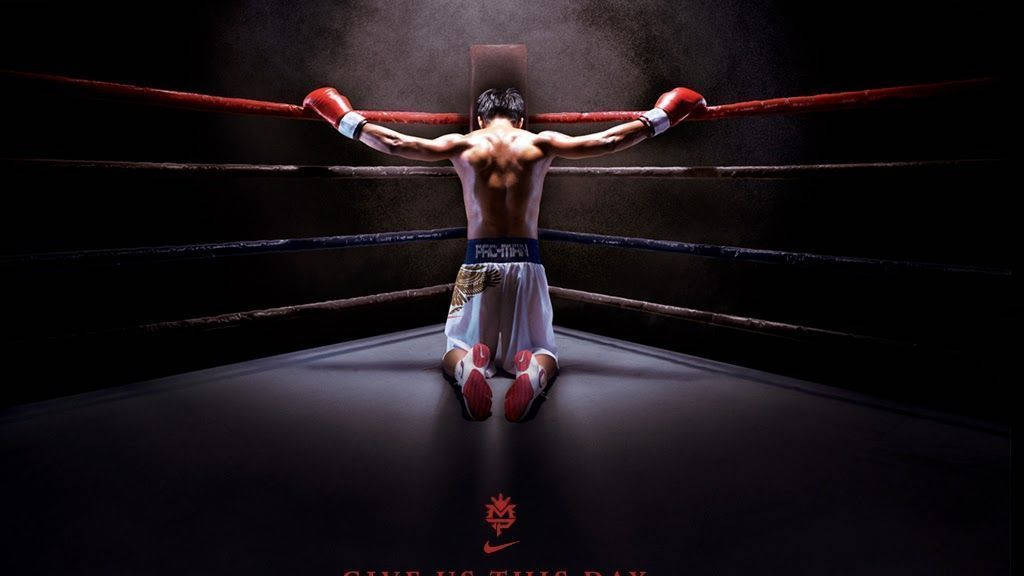 Manny Pacquiao på kne Bakgrunner