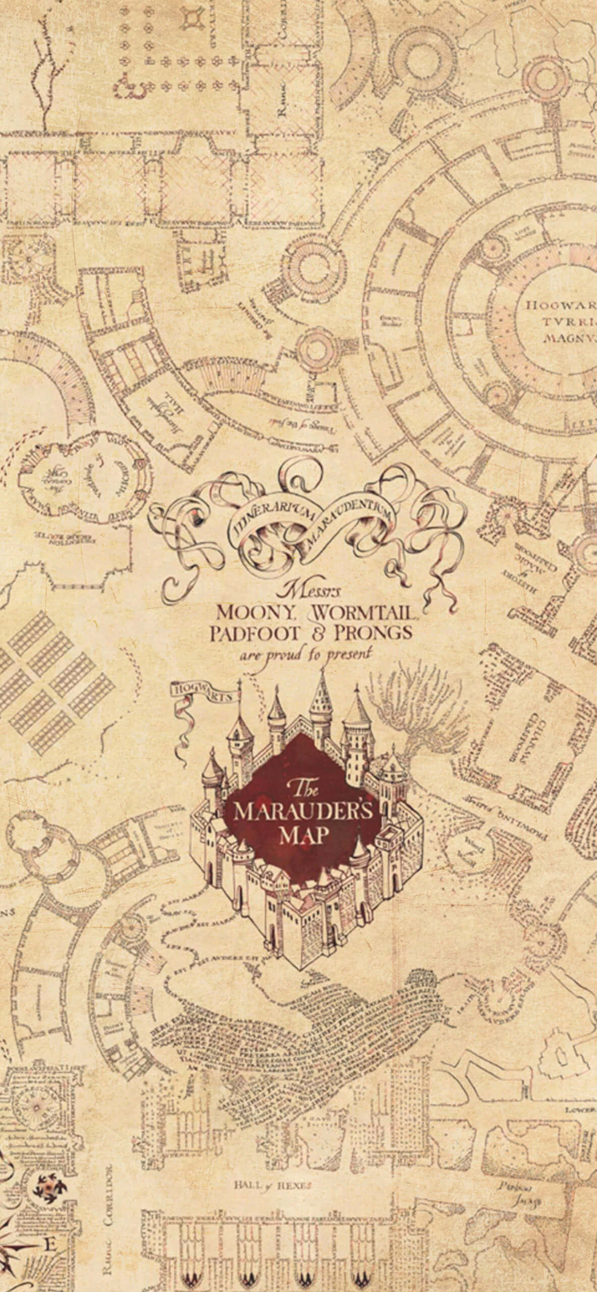 Marauders Map Harry Potter Bakgrunn Bakgrunner
