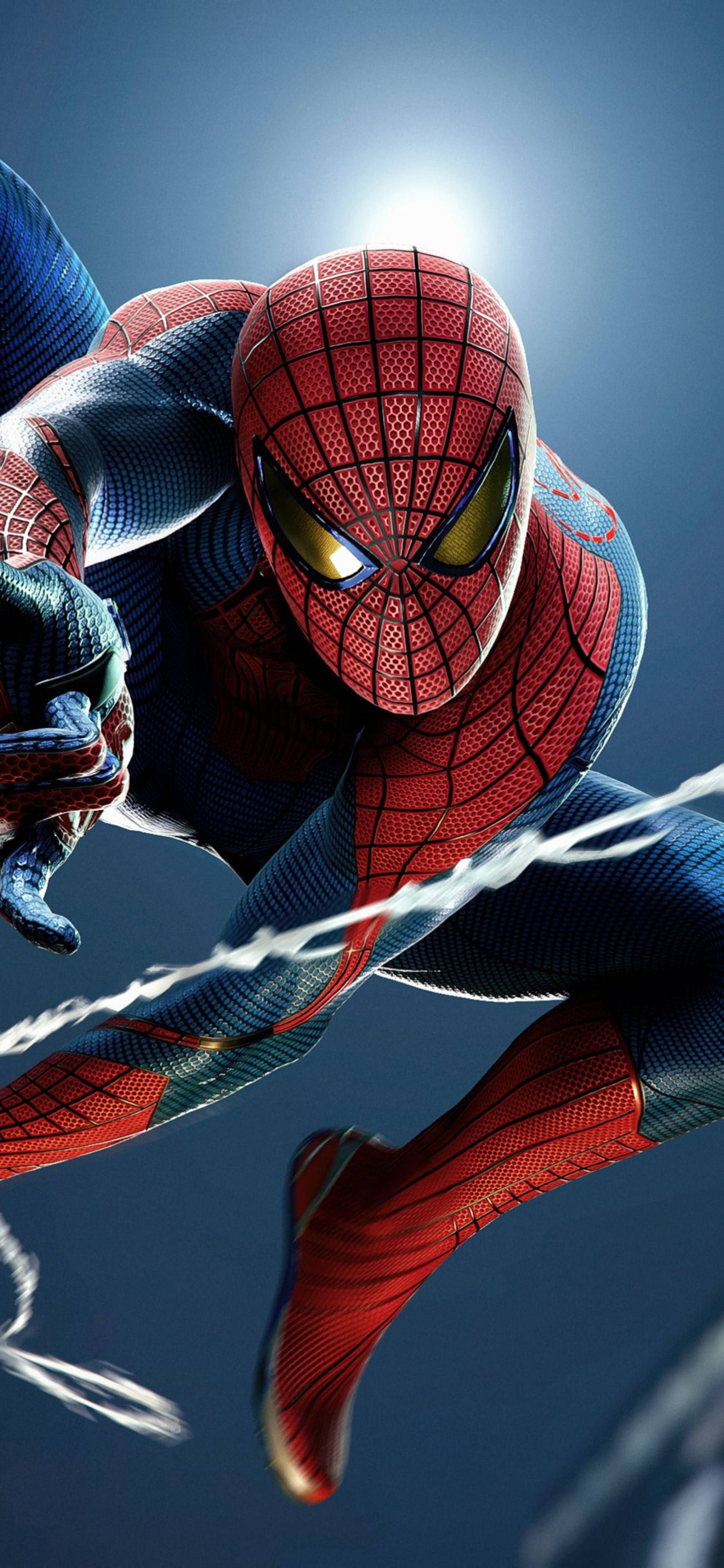 Marvel 4K Telefon Spider-man som svinger Bakgrunner