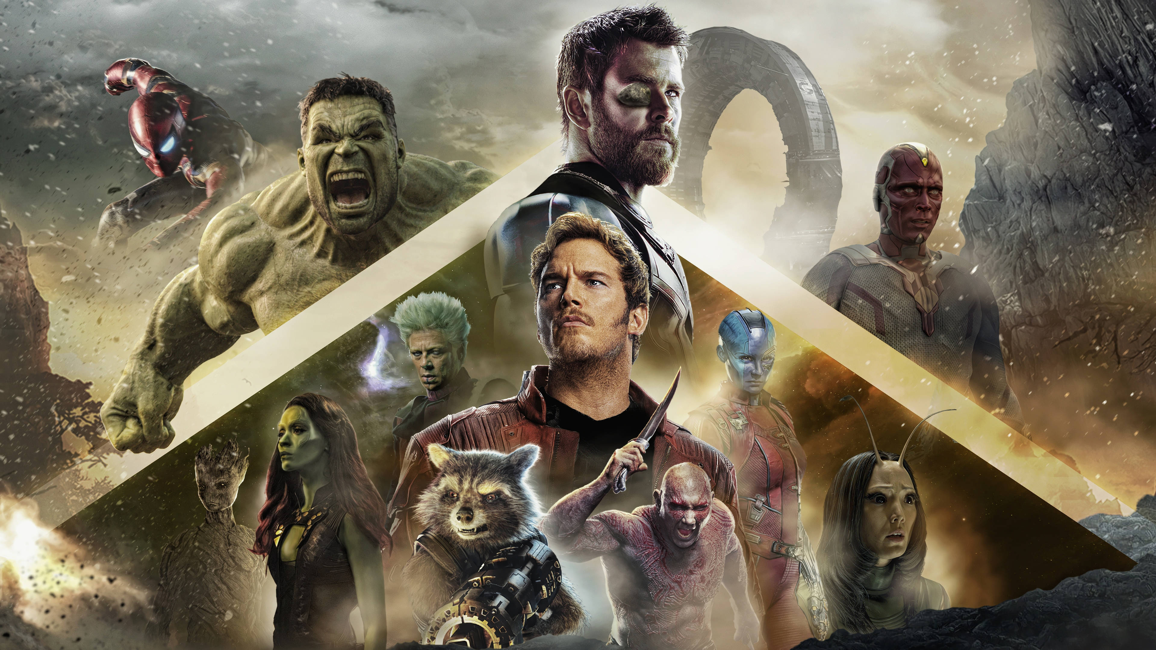 Marvel Desktop Montasje 2 Bakgrunner