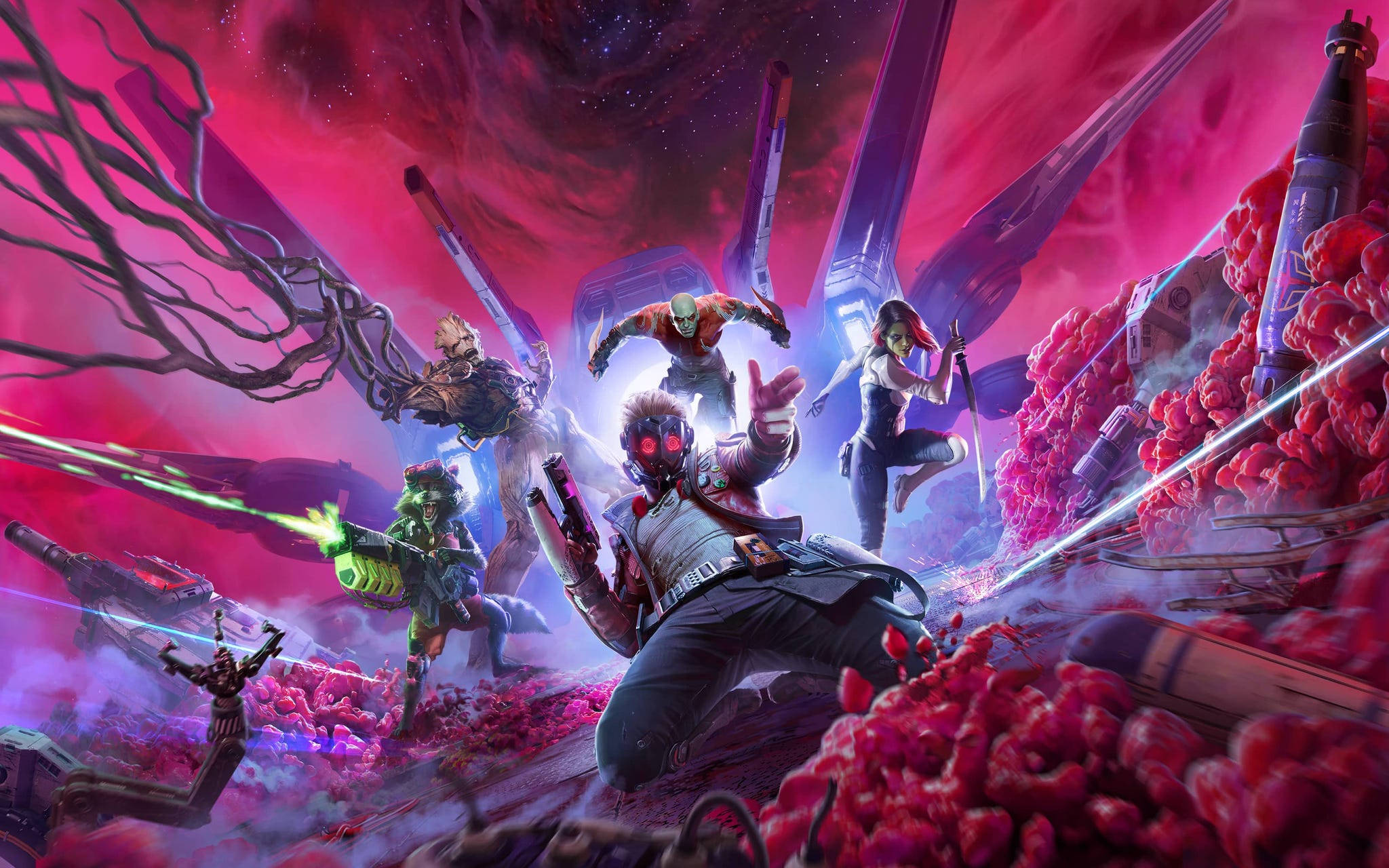 Marvel Guardians Of The Galaxy videospill Bakgrunner