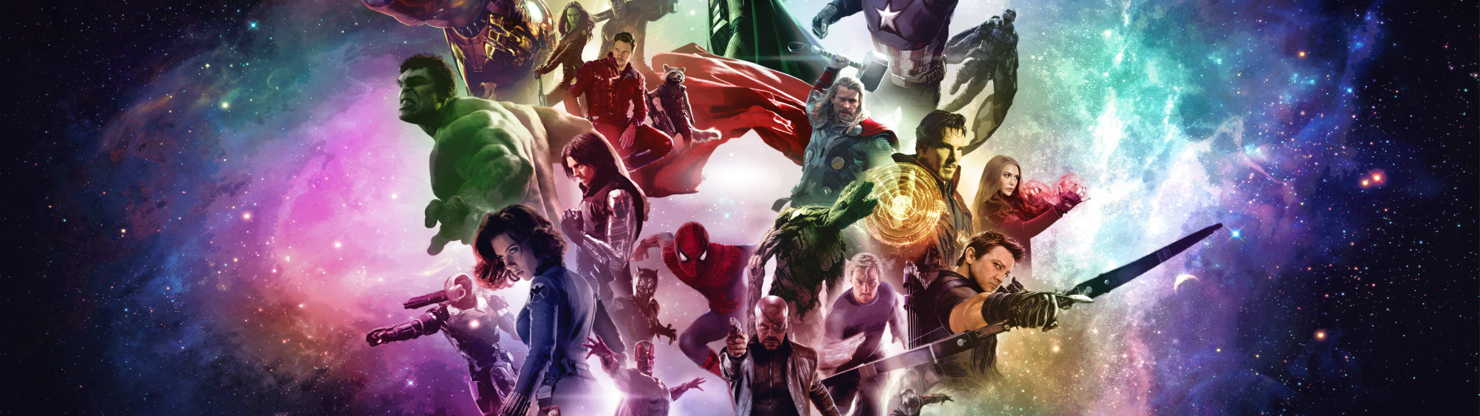 Marvel-helter sammen 5120 x 1440 Bakgrunner