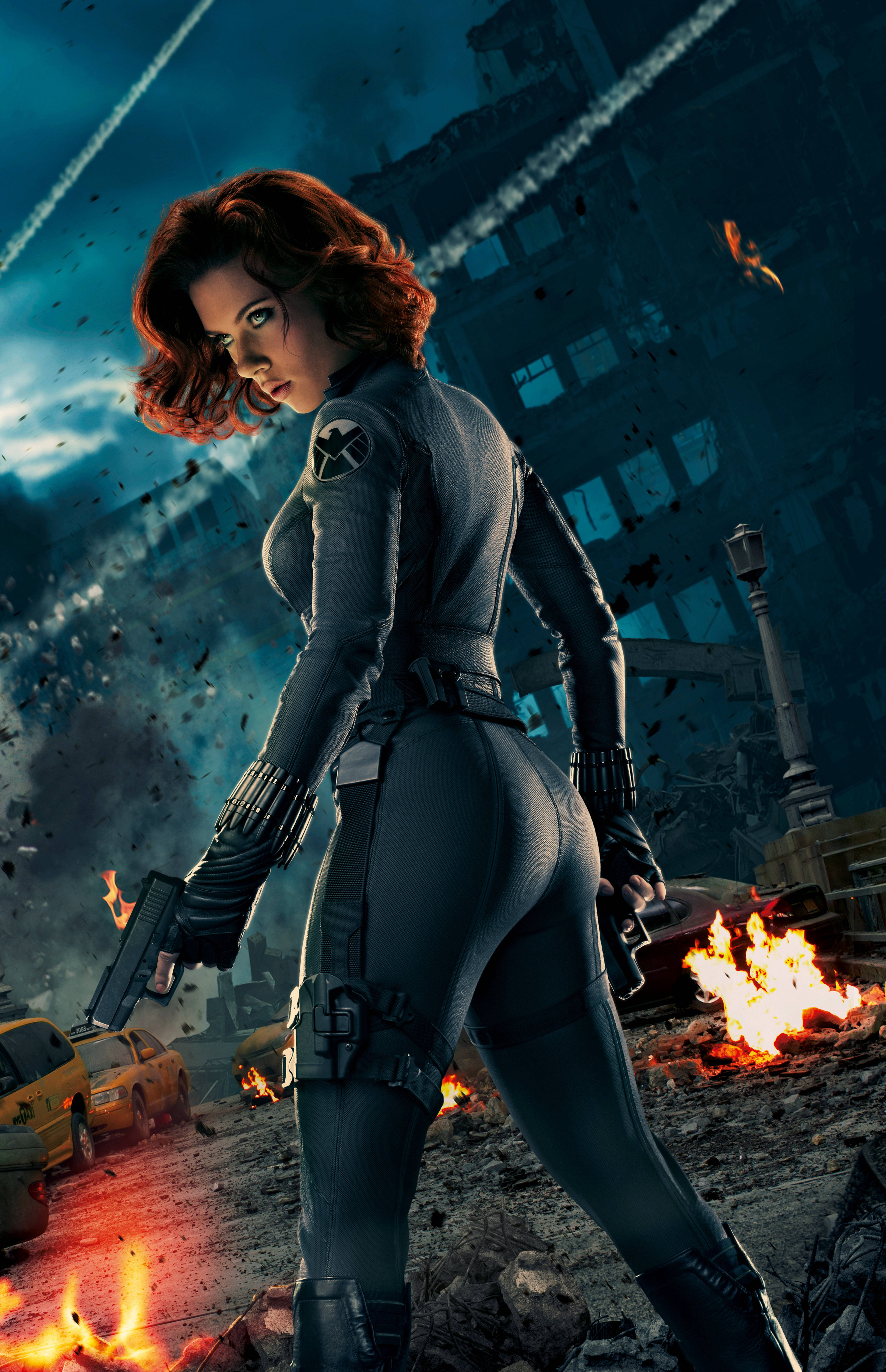 Marvel Natasha Romanoff Avenger 3D Bakgrunner