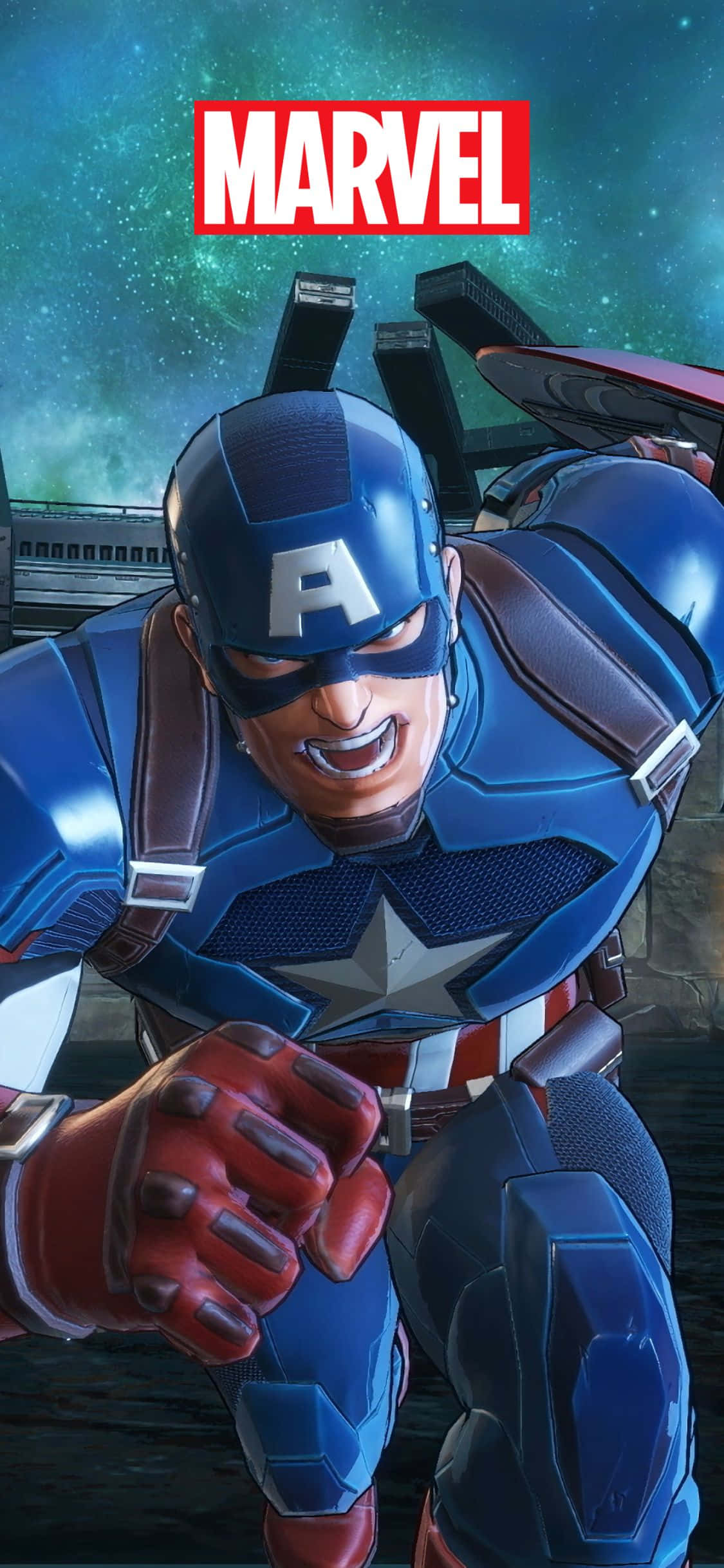 Marvel Ultimate Alliance 3 Captain America iPhone XS Marvel-bakgrunn Bakgrunner