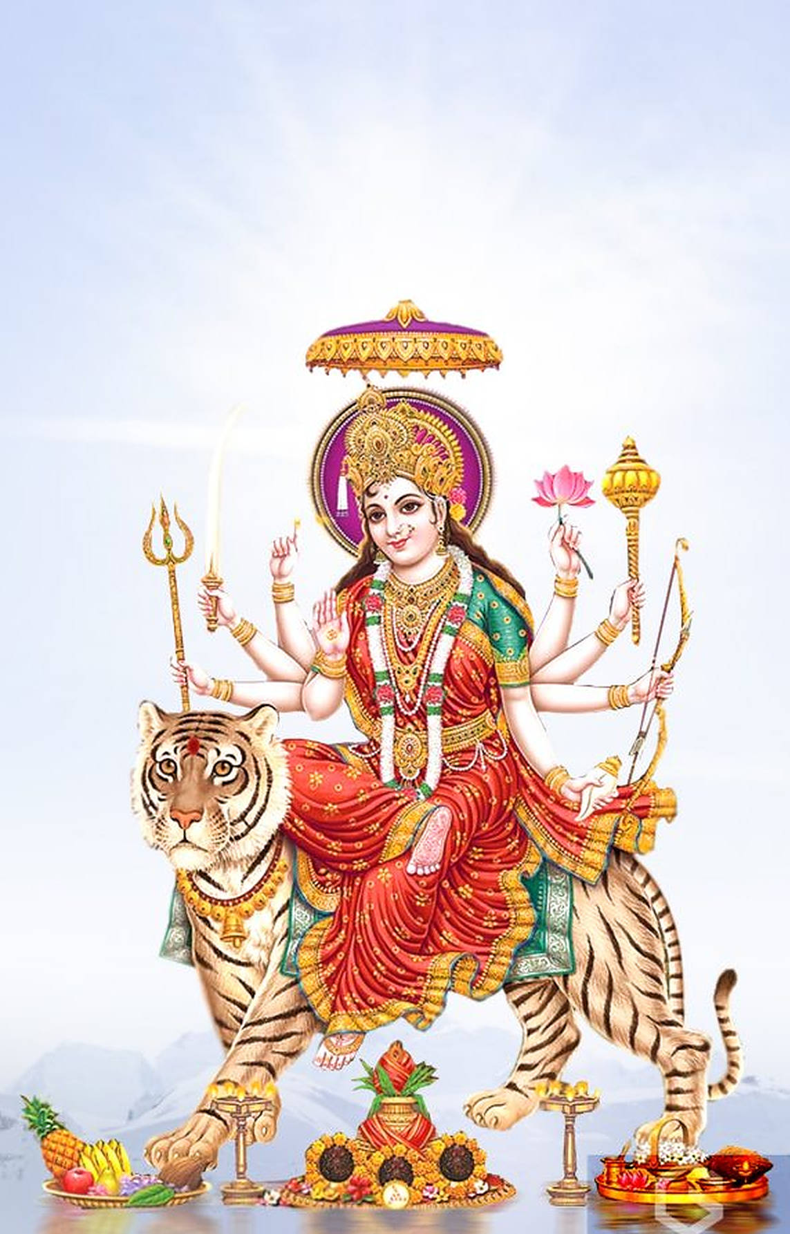 Mataji Tiger-kunst Bakgrunner