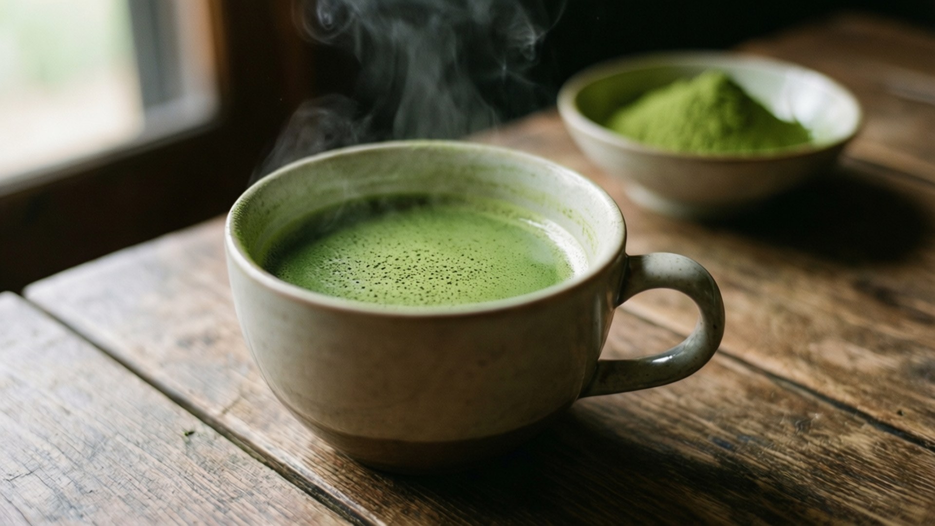Matcha-tekopp Bakgrunner