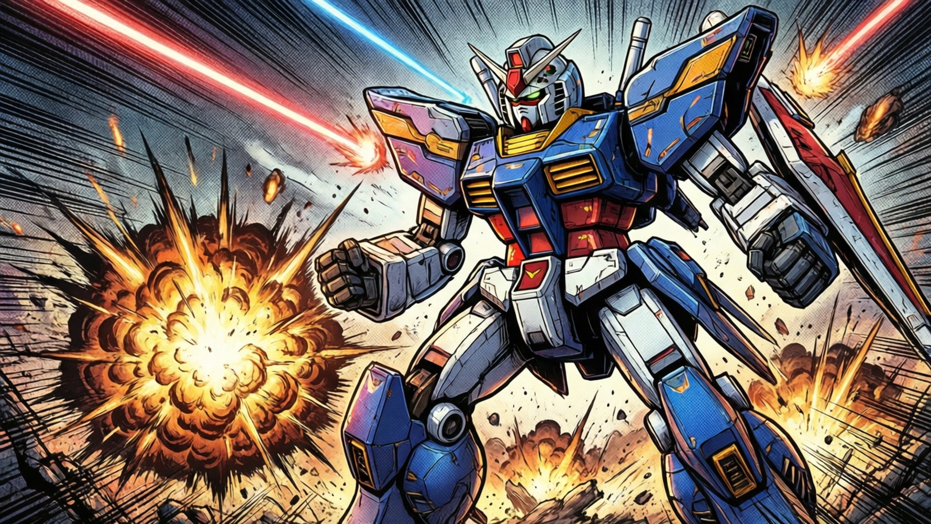 Mecha Manga Kamp Bakgrunner