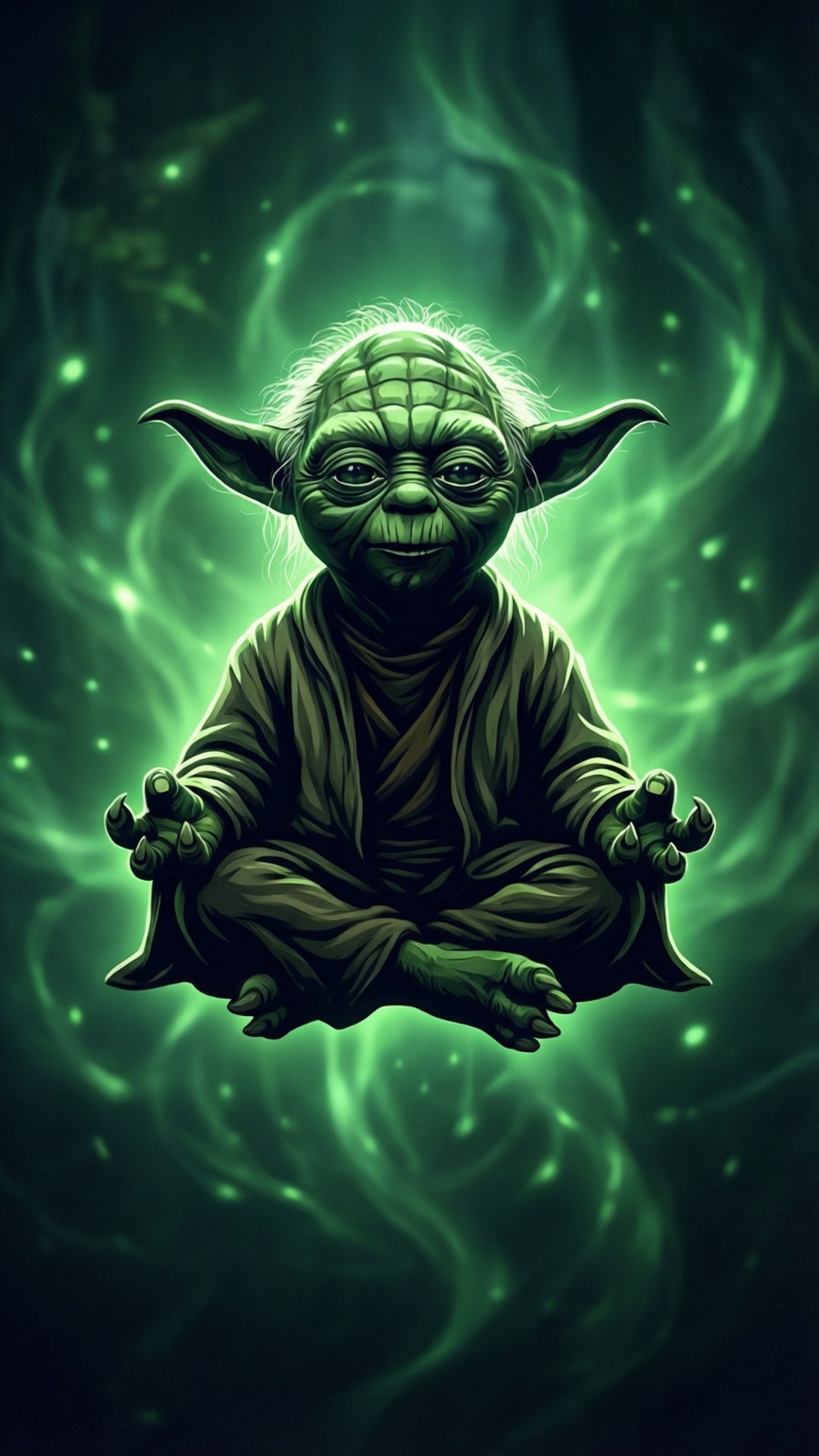Mediterende Yoda Bakgrunner
