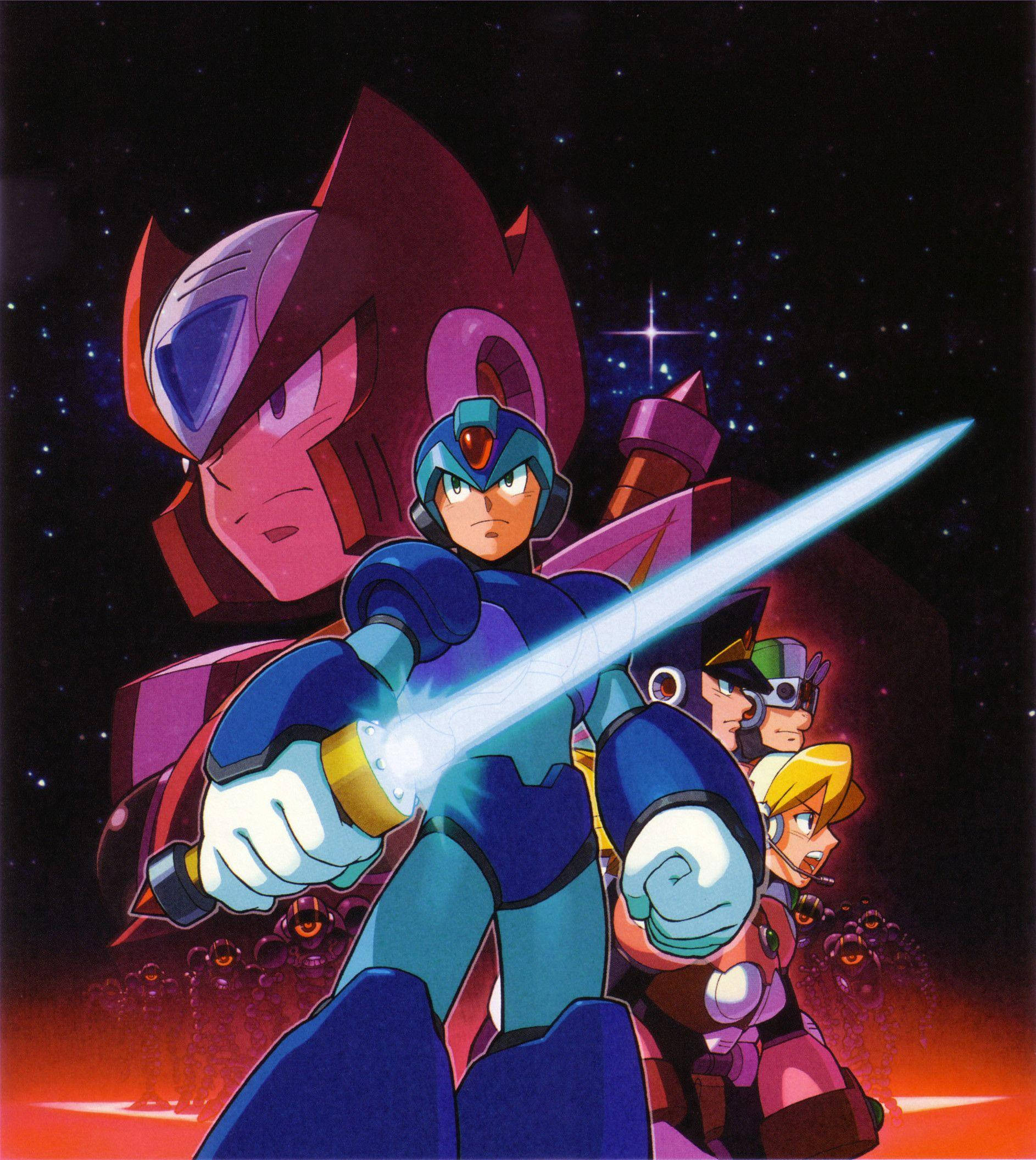 Mega Man Xtreme 2 spillplakat Bakgrunner