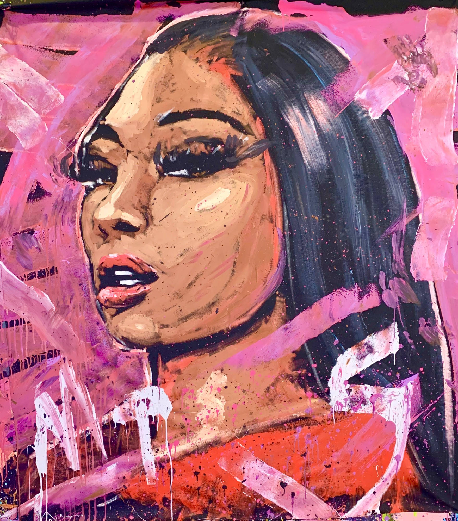 Megan Thee Stallion Maleri Bakgrunner