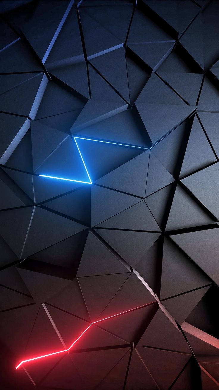 Menn Telefon 3D Triangelmønster Bakgrunner