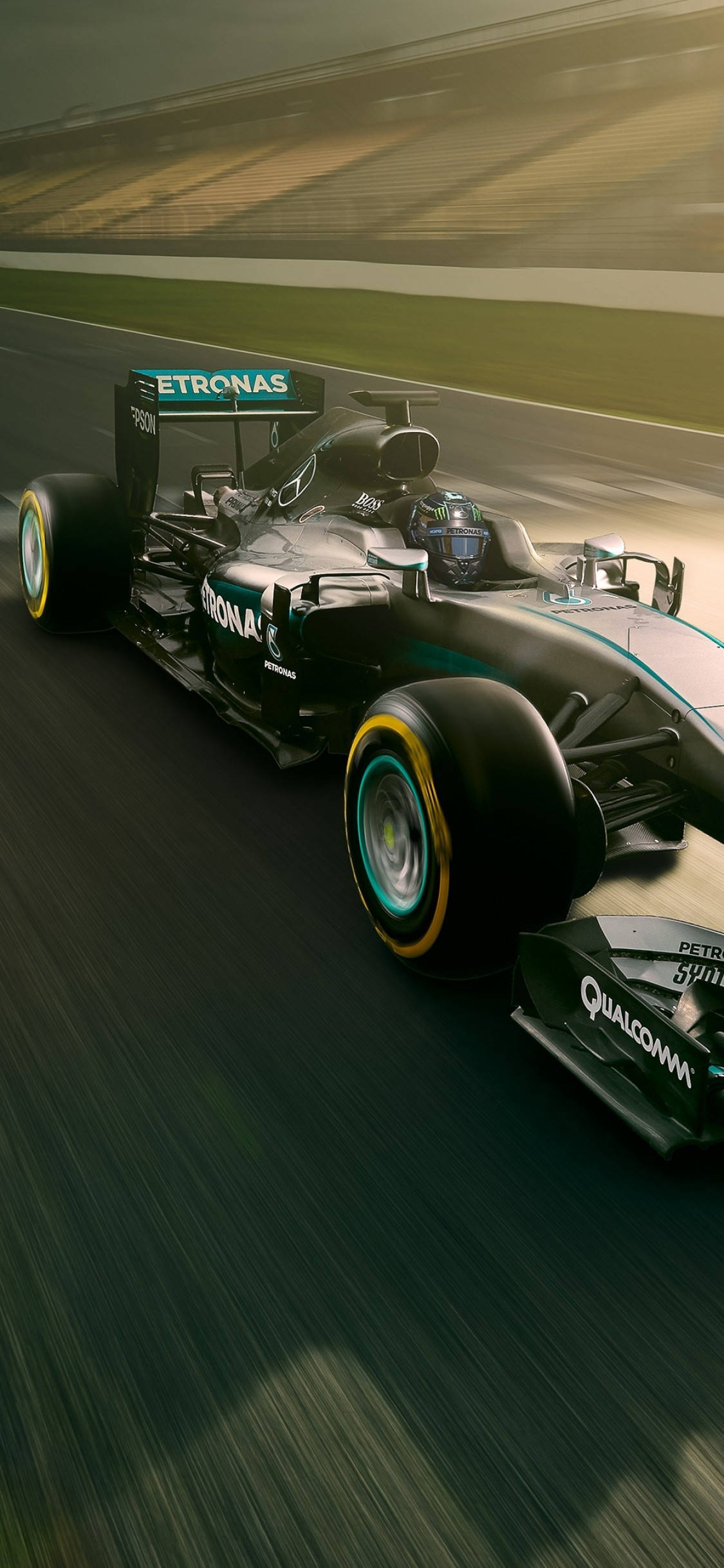 Mercedes F1 iPhone Racingbane Bakgrunner