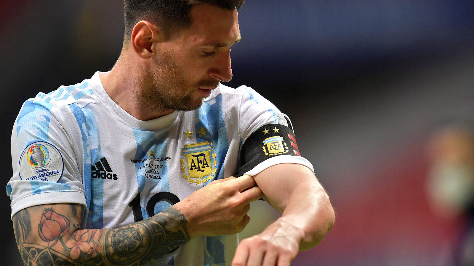 Messi 2021 Kapteinsbind Bakgrunner