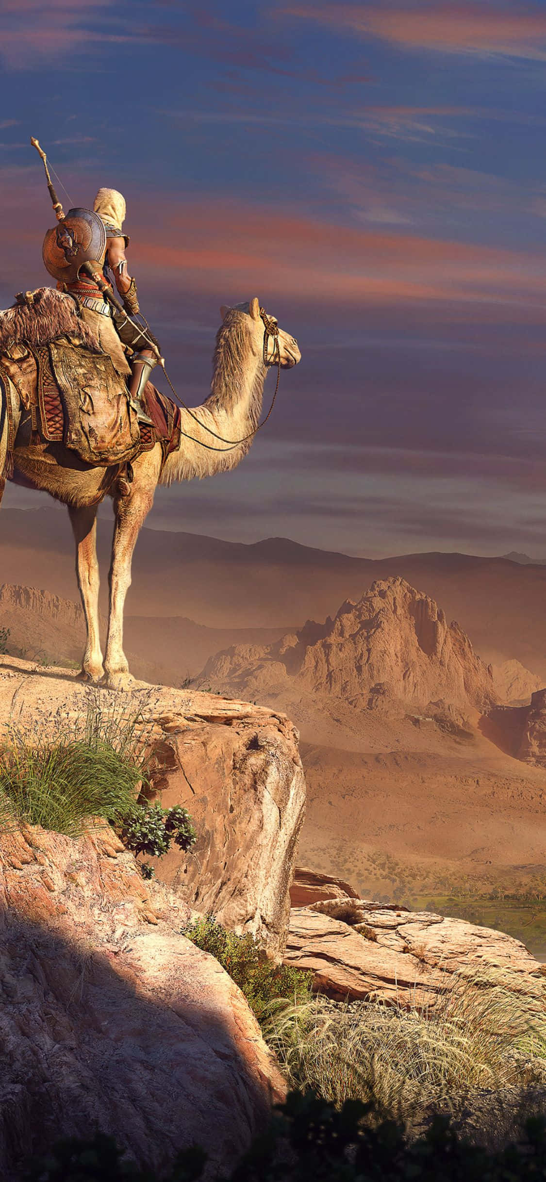 Mestre slagmarken med iPhone X og Assassin's Creed Origins Bakgrunner