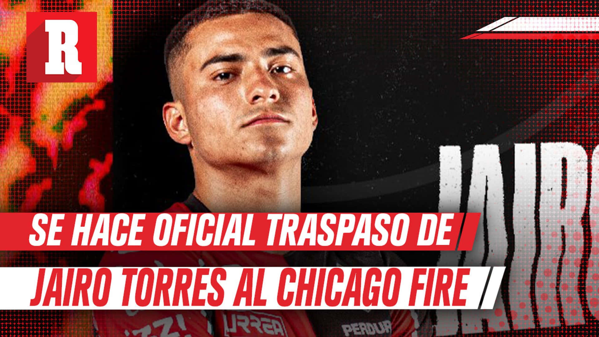 Mexicansk fotballspiller Jairo Torres Chicago Fire-plakat Bakgrunner