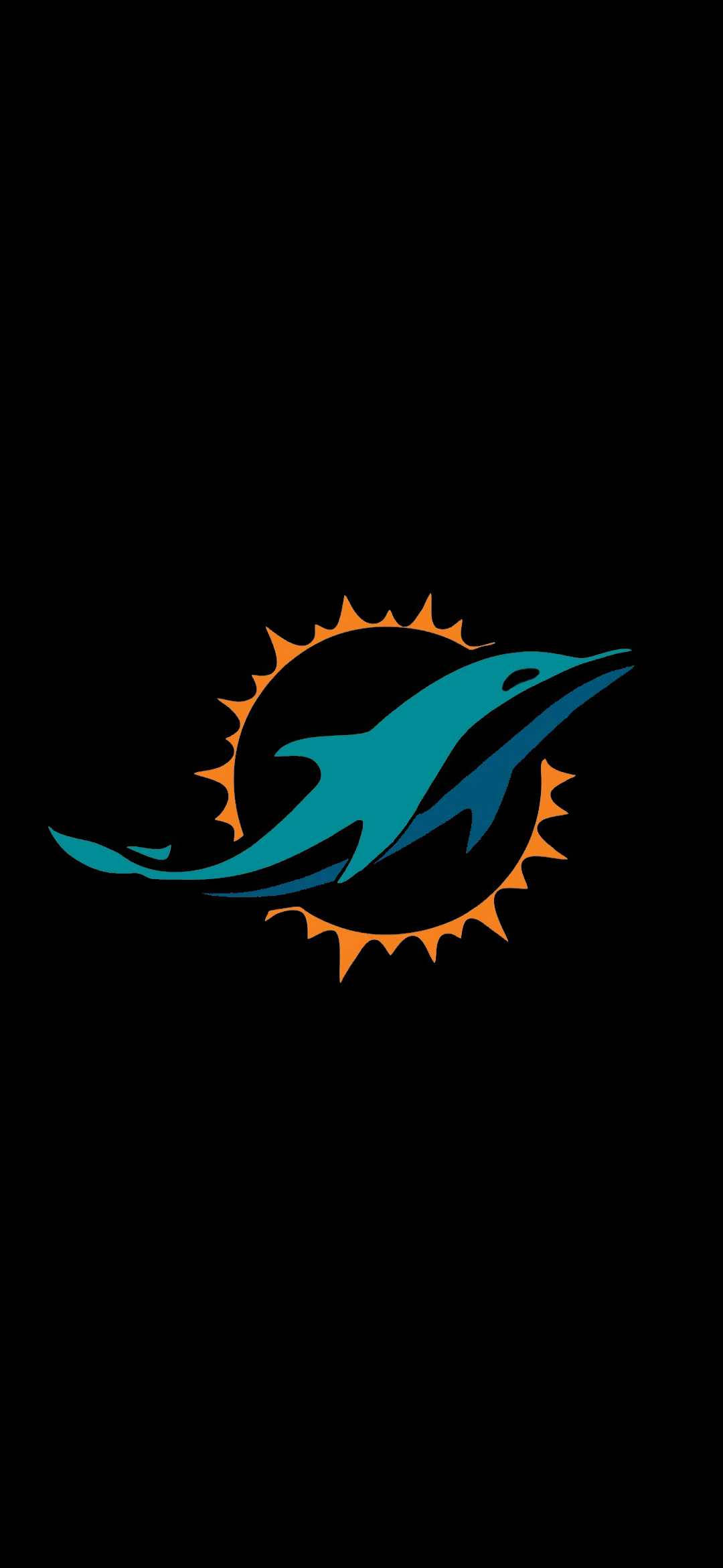 miami dolphins logo på svart bakgrunn Bakgrunner