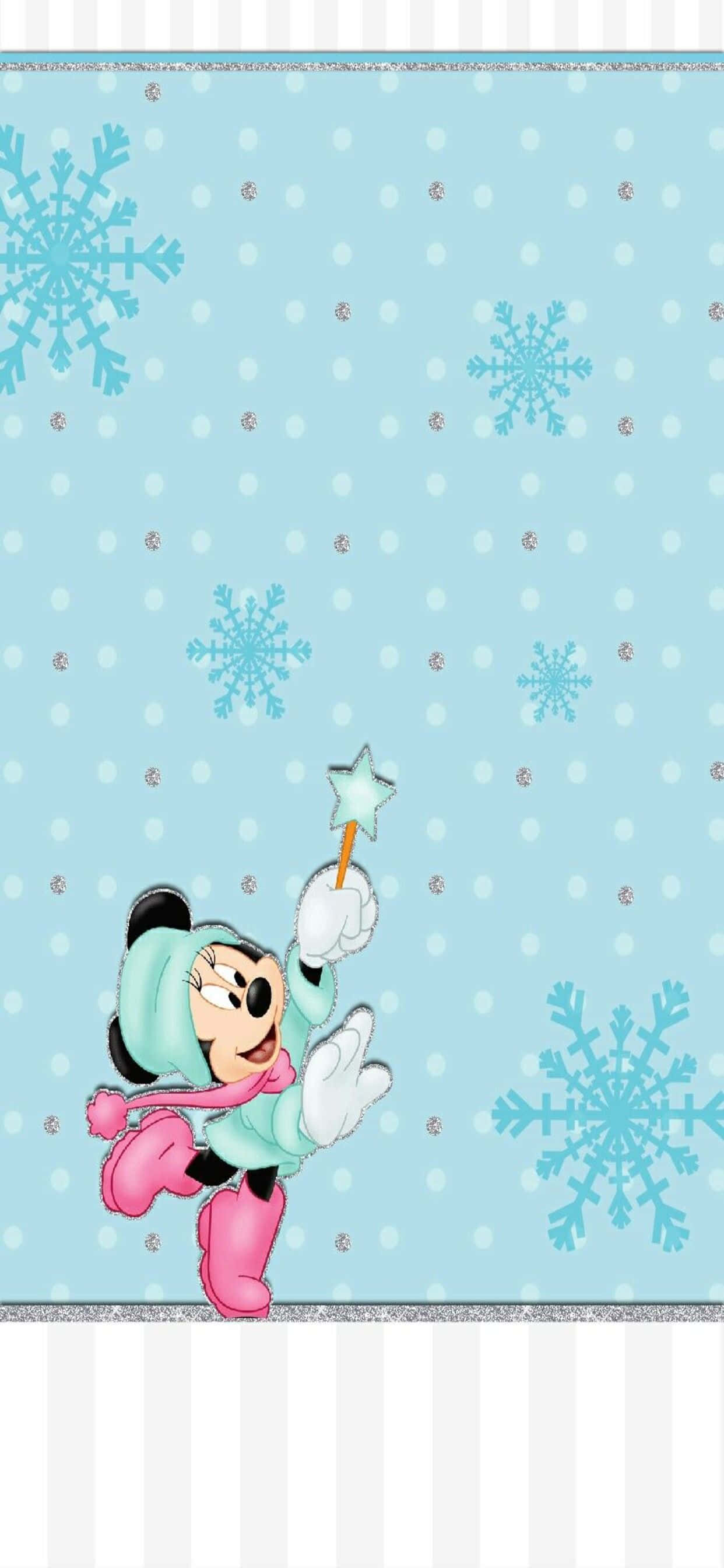 mickey mouse snøfnugg bakgrunnsbilde Bakgrunner