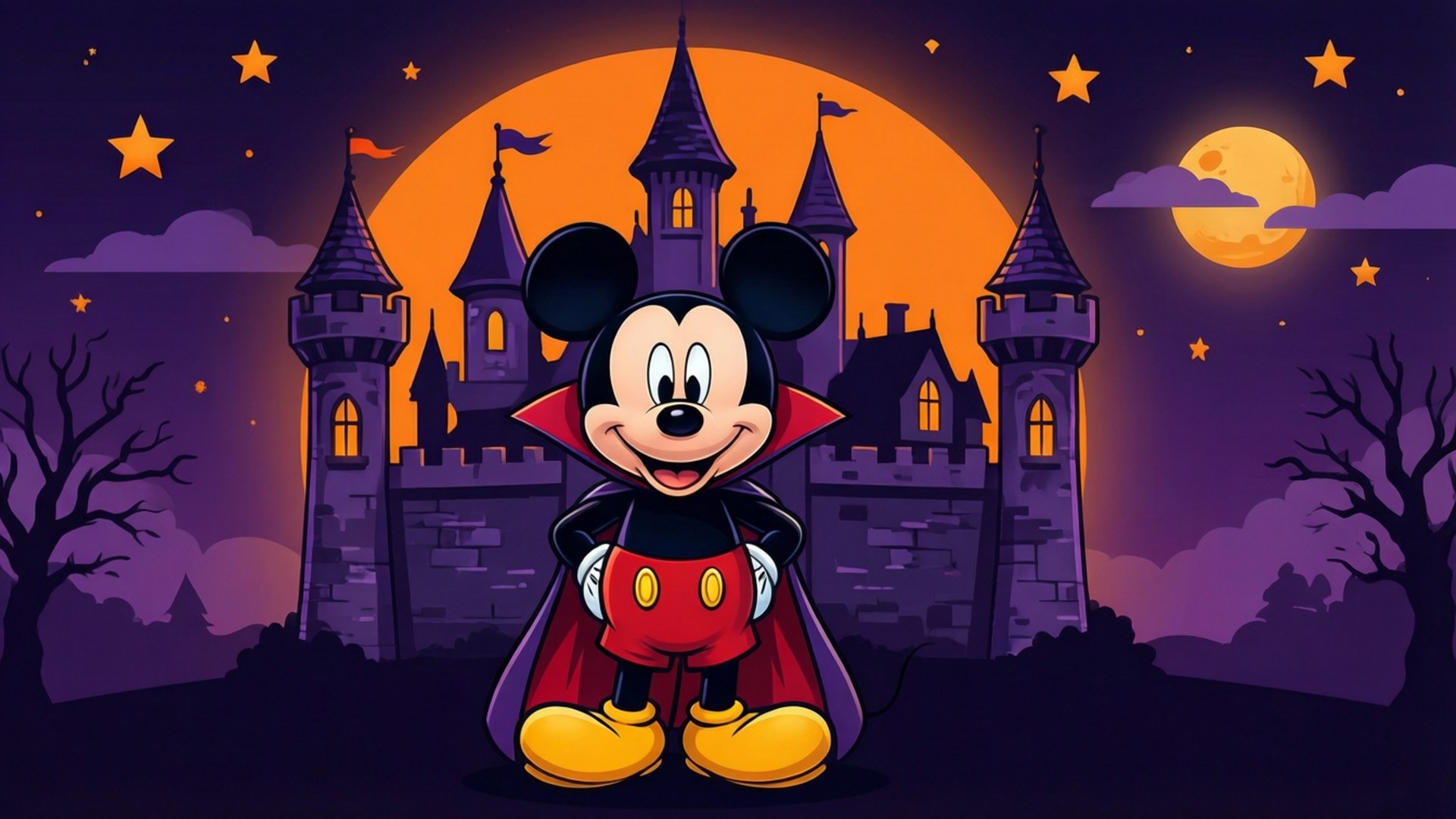 Mickey Vampyrslott Bakgrunner
