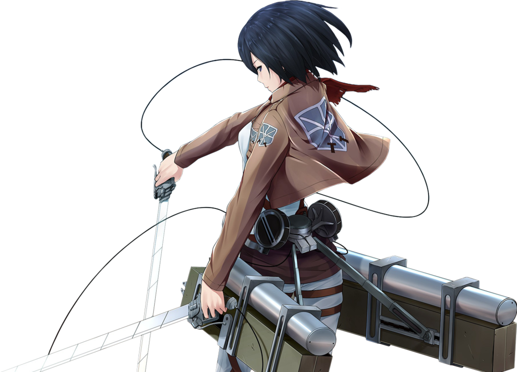 Mikasa Ackerman klar for kamp Bakgrunner