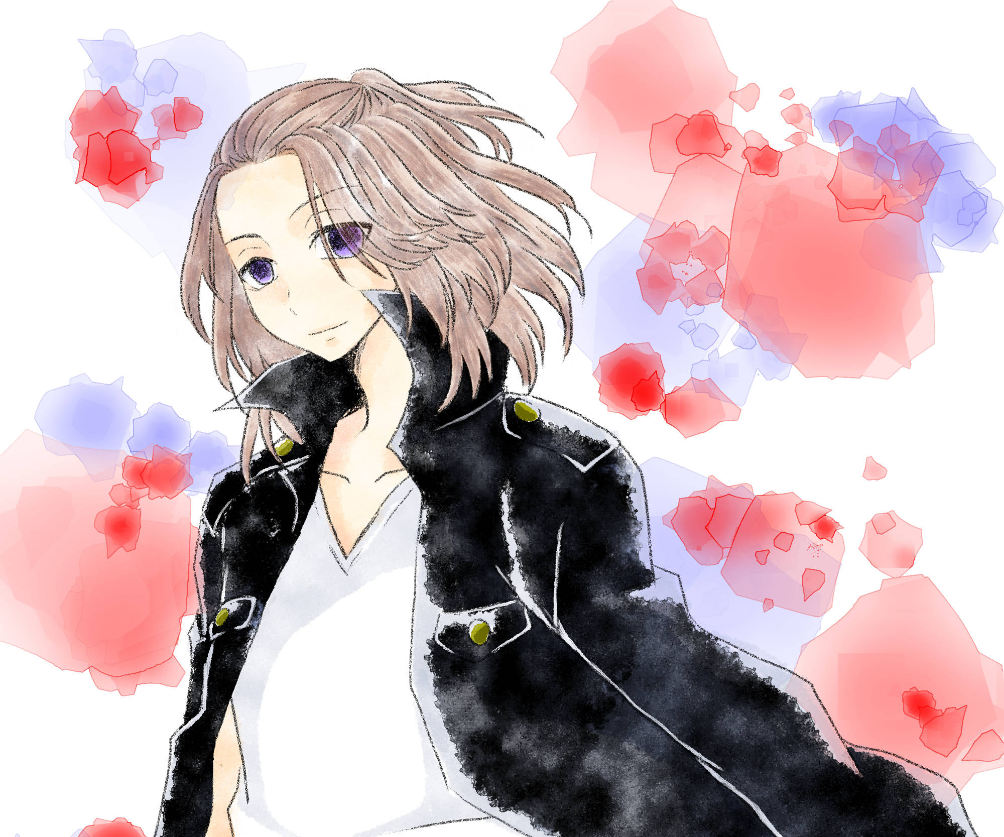 Mikey Tokyo Revengers Fargerik Fan Art Bakgrunner