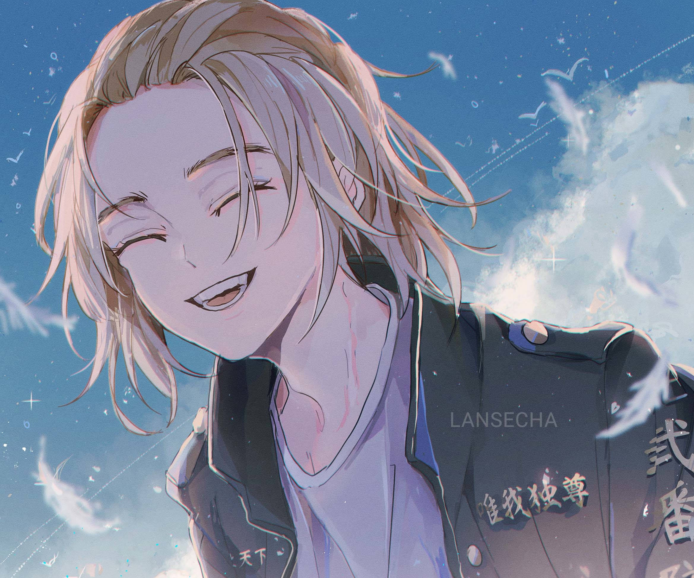 Mikey Tokyo Revengers Sjarmerende Smil Bakgrunner