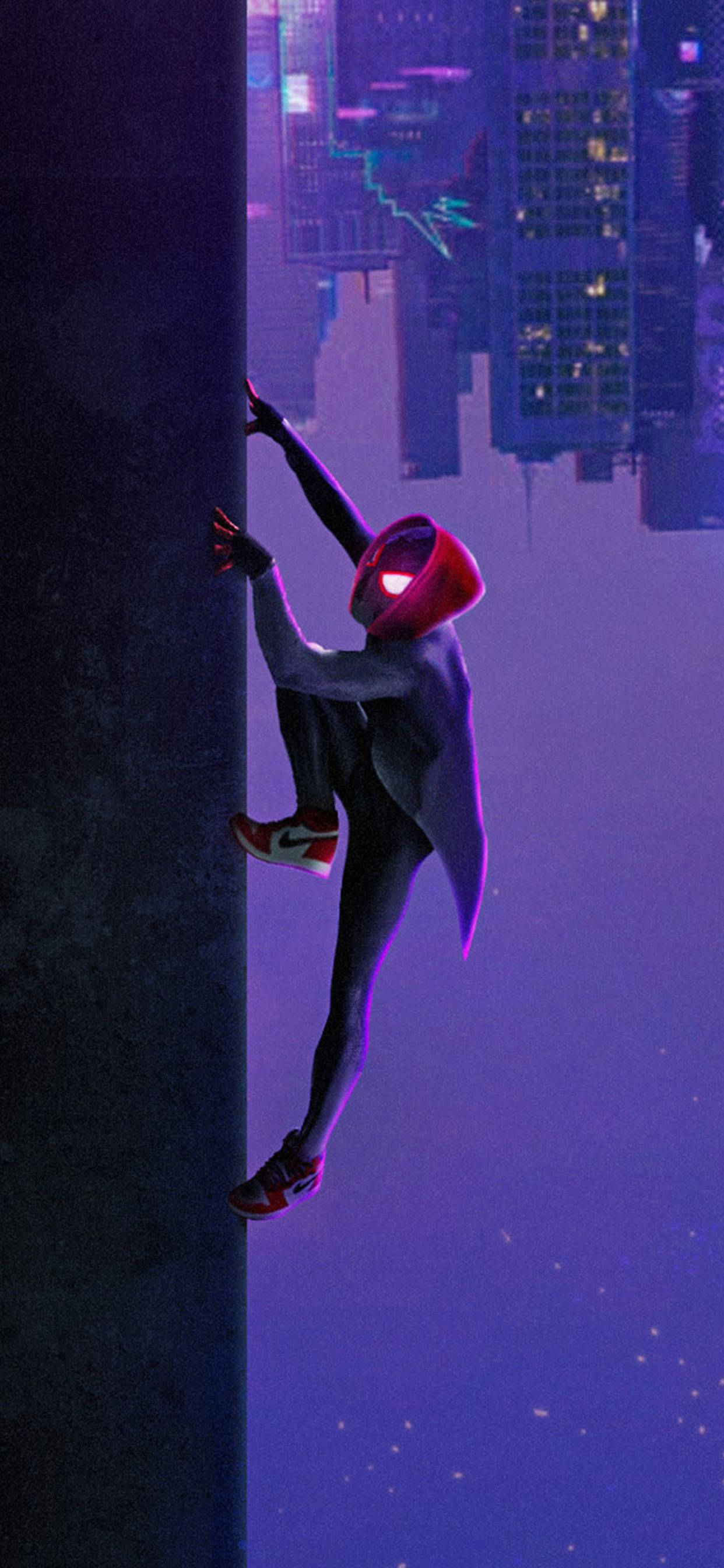 Miles Morales i Spider Man Into The Spider Verse Bakgrunner