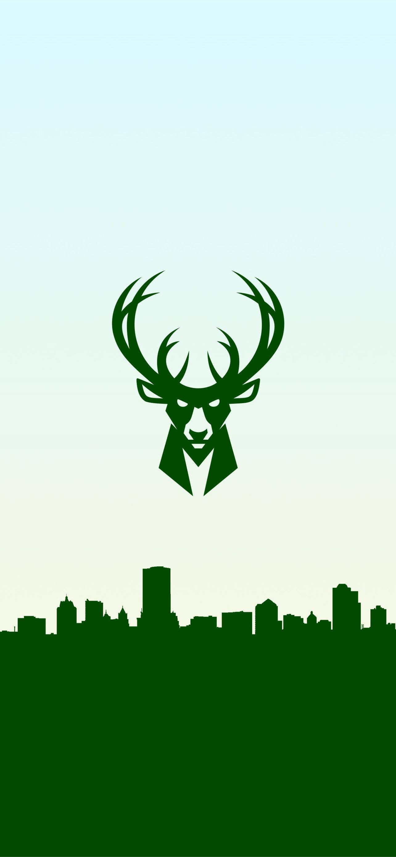 Milwaukee Bucks grønn logo Bakgrunner