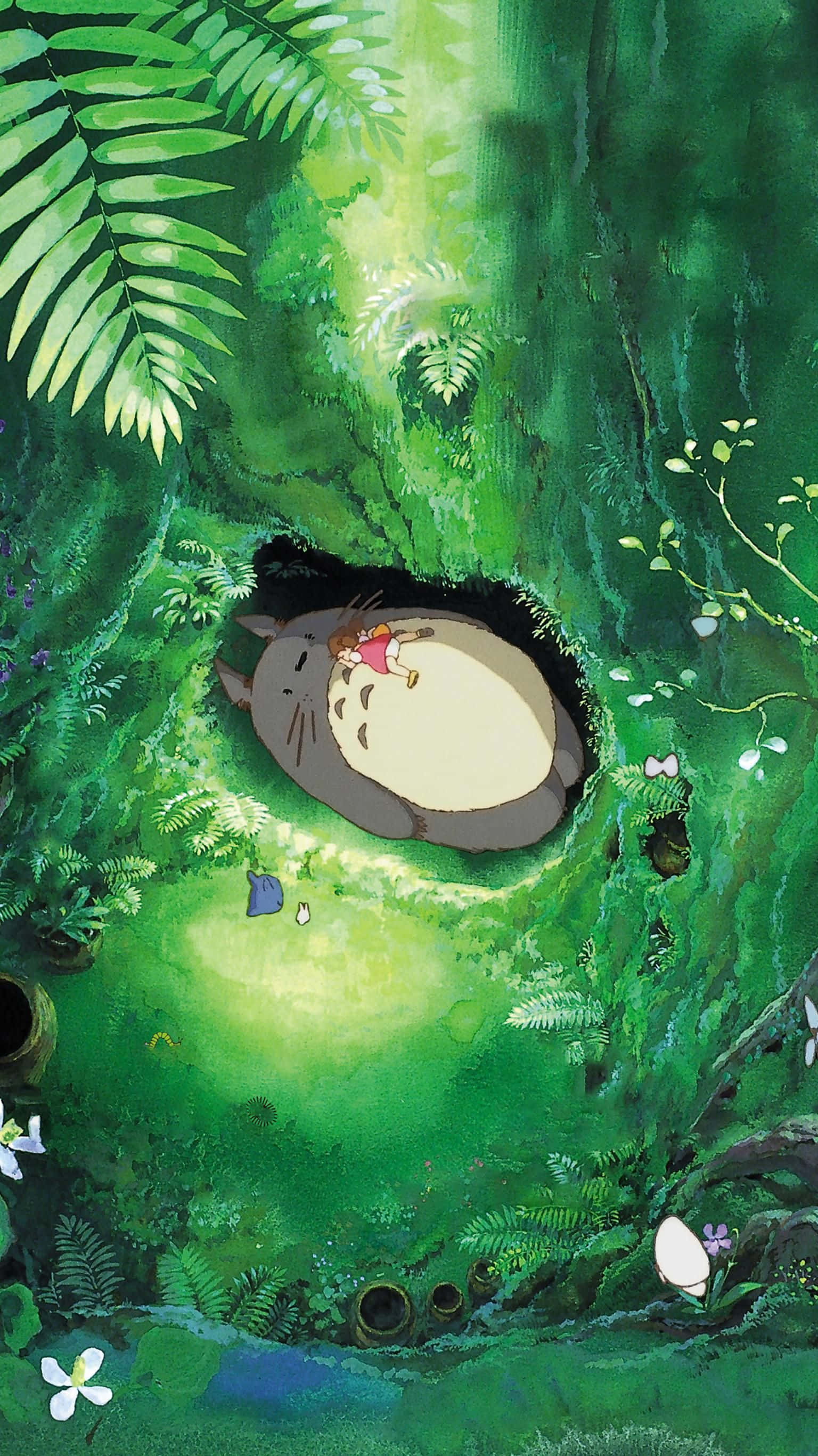 Min nabo Totoro Studio Ghibli-telefon Bakgrunner