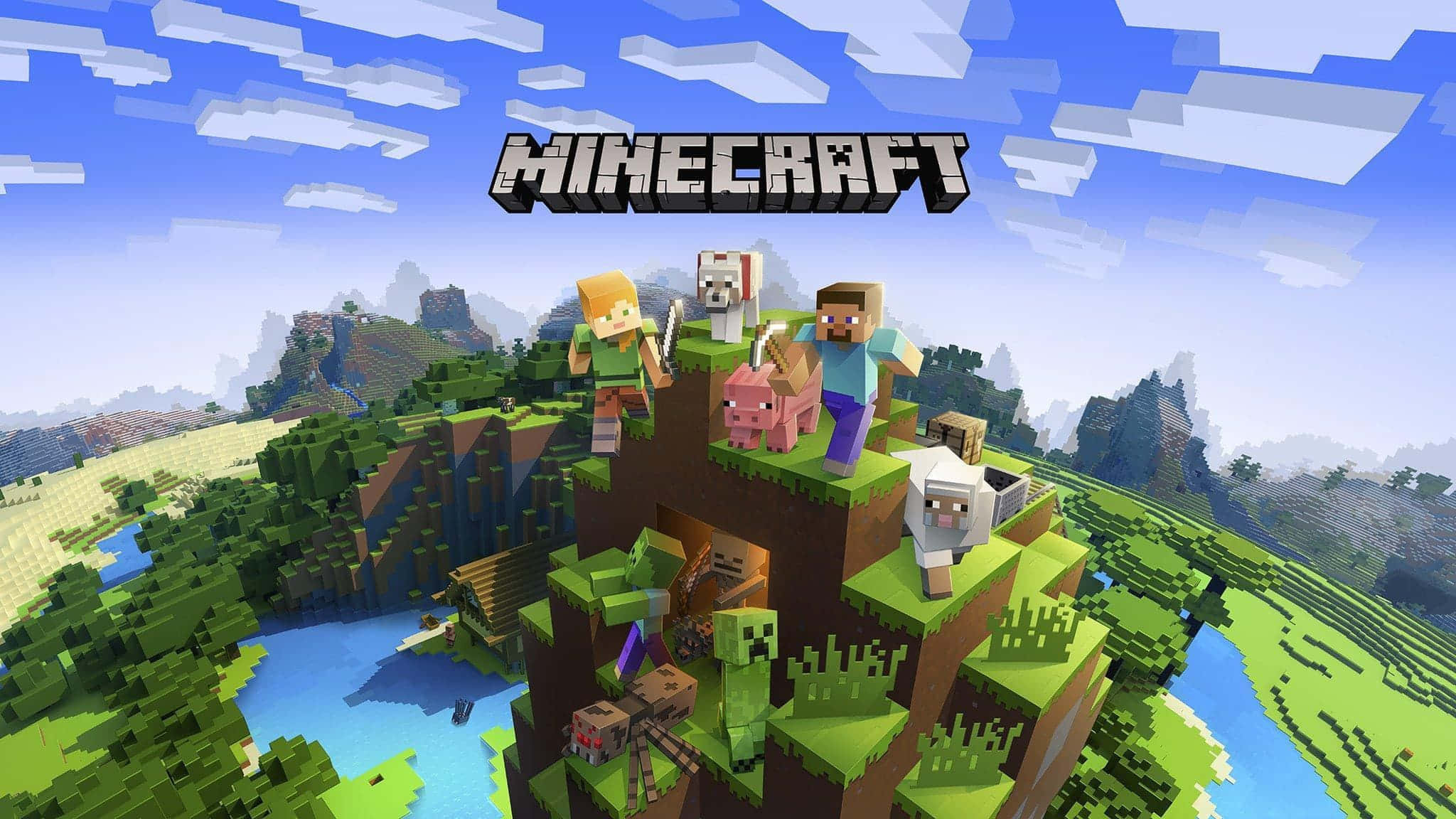 Minecraft-bakgrunn Bakgrunner